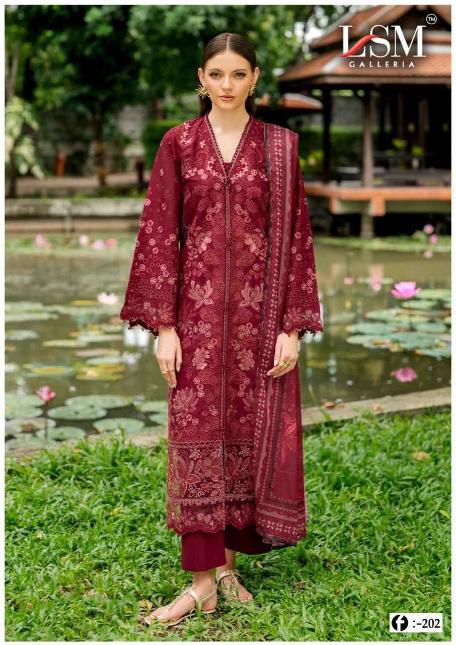 LSM Galleria Firdous Queen Lawn Vol-20 Readymade Lawn Cotton Dress (6 pcs Catalogue)