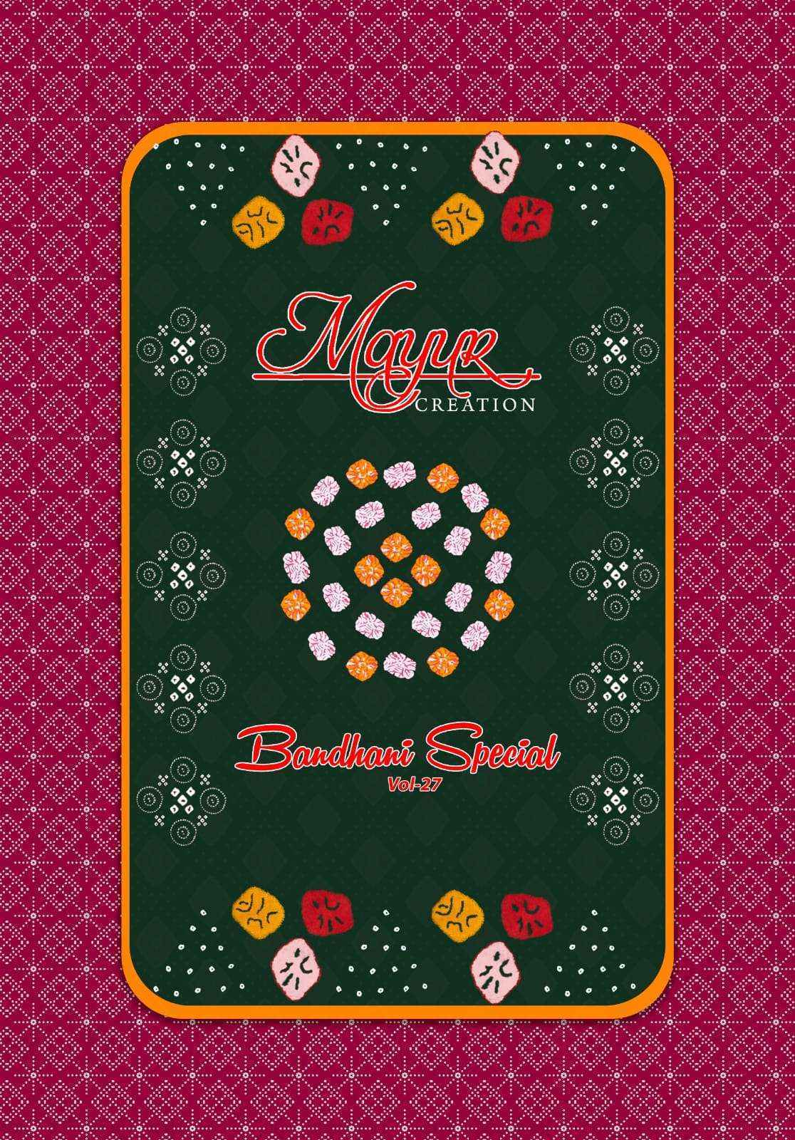 Mayur Creation Bandhani Special Vol 27 Cotton Dress Material 10 pcs Catalogue