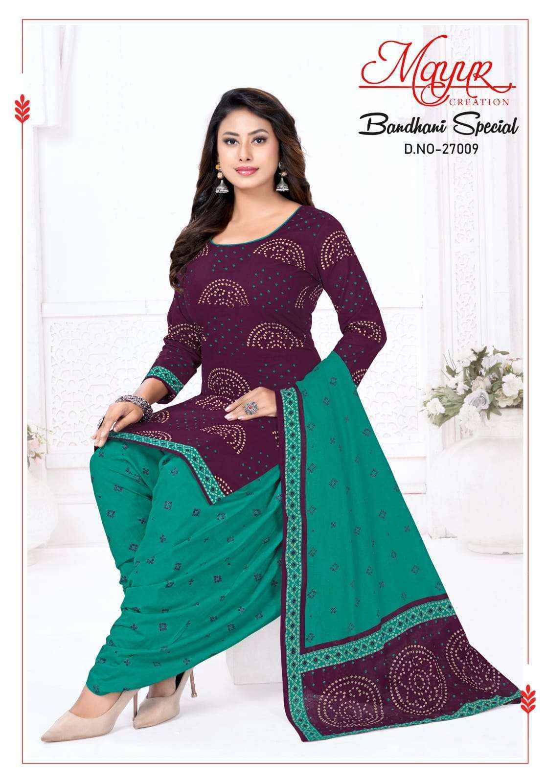 Mayur Creation Bandhani Special Vol 27 Cotton Dress Material 10 pcs Catalogue