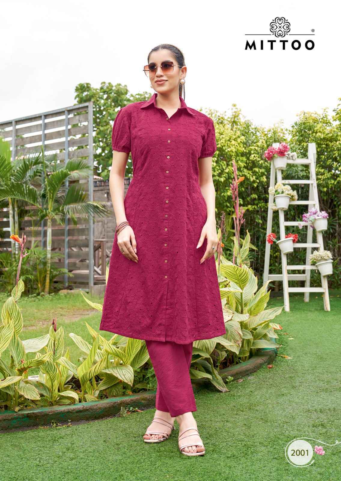 Mittoo Charvi Cotton Top With Bottom (4 pcs Catalogue)
