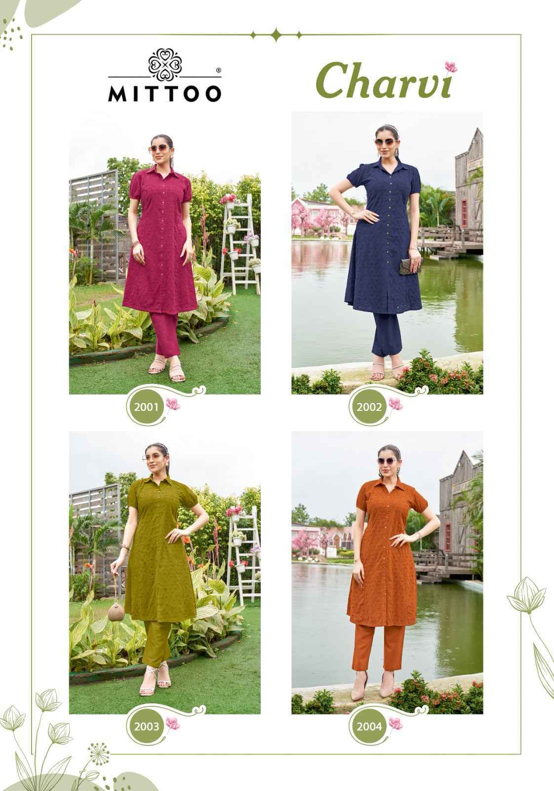 Mittoo Charvi Cotton Top With Bottom (4 pcs Catalogue)