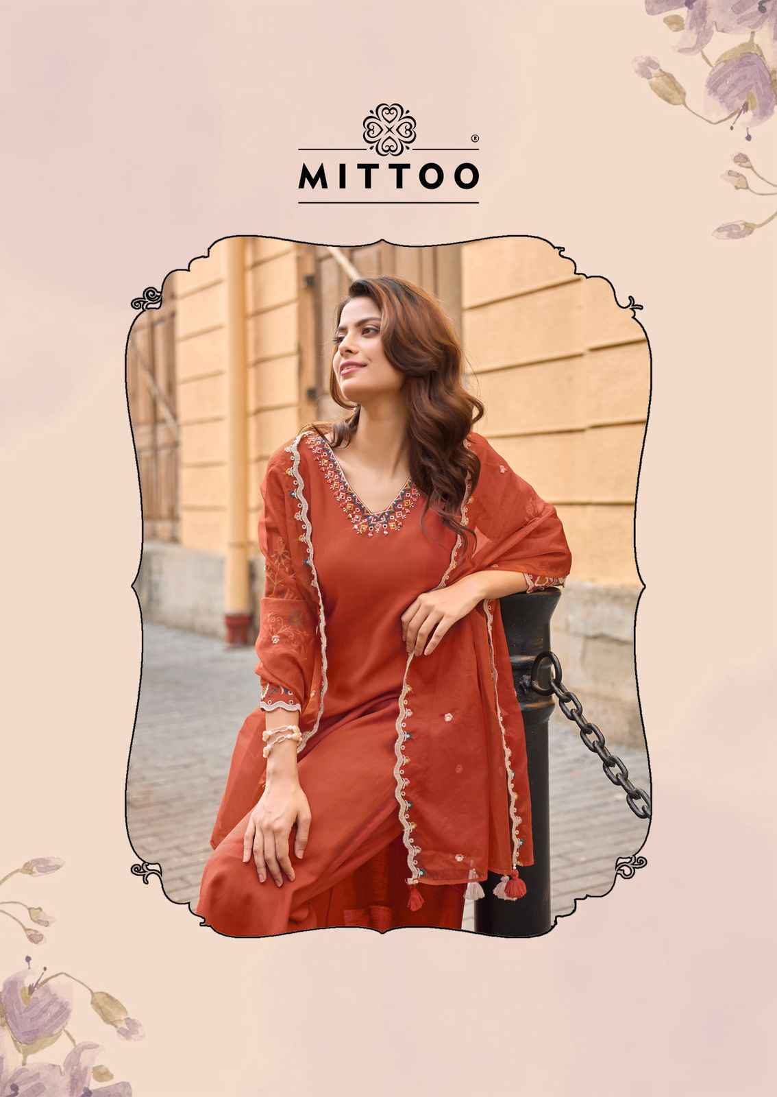 Mittoo Rang Mahal Viscose Readymade Suit (6 pcs Catalogue)