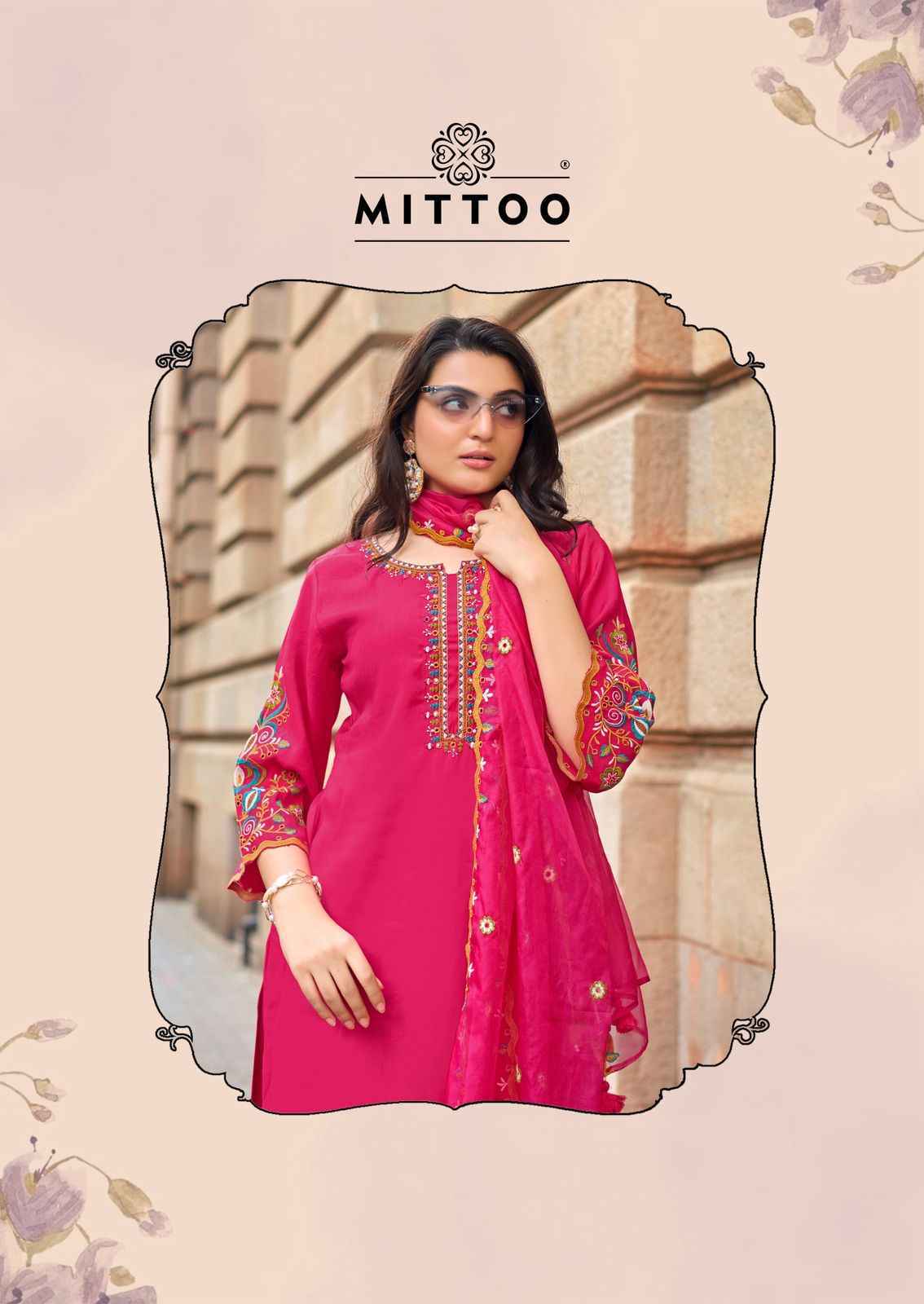 Mittoo Rang Mahal Viscose Readymade Suit (6 pcs Catalogue)