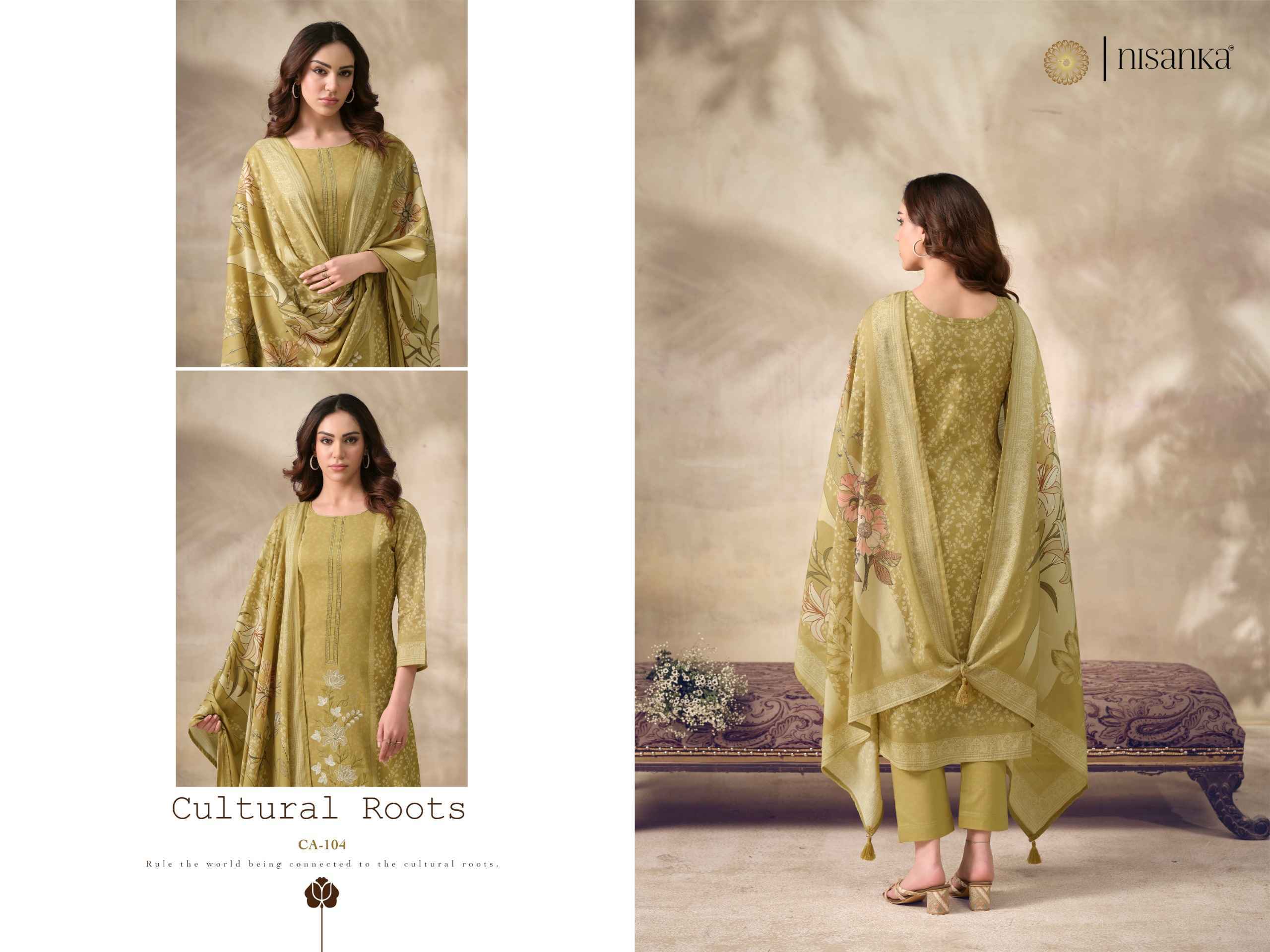 Nisanka Cashmere Vol 6 Viscose Lawn Dress Material 4 pcs Catalogue