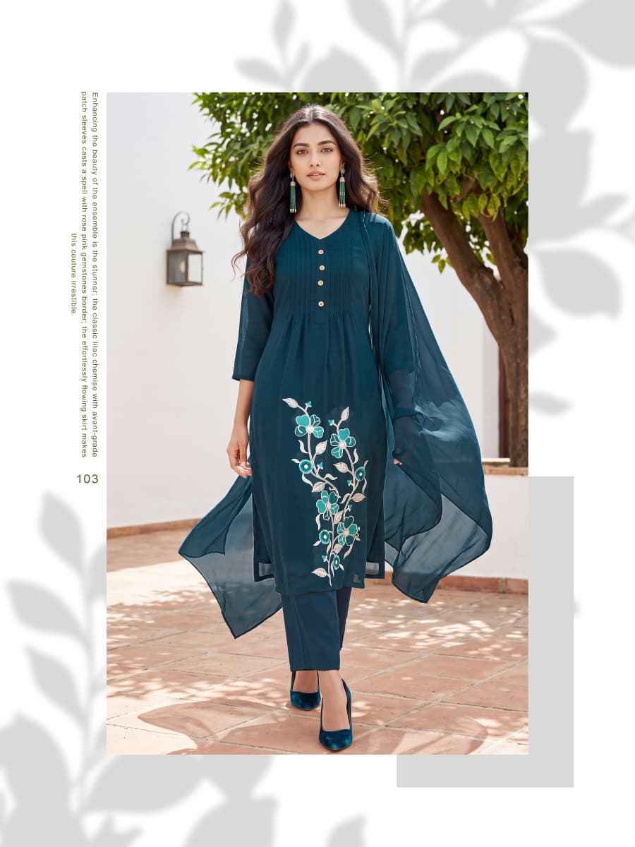 Ossm Sargam Mal Chanderi Readymade Suit (6 pcs Catalogue)