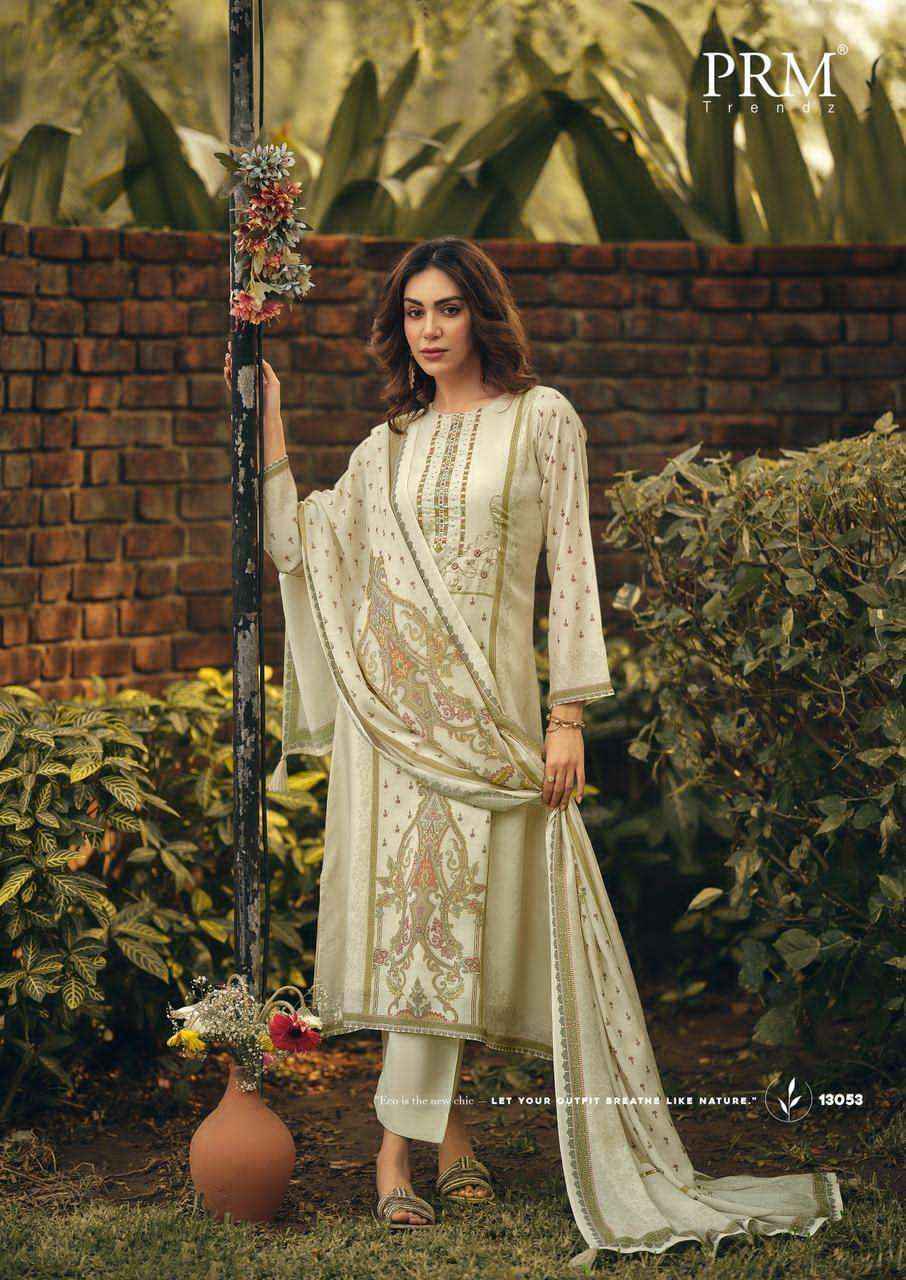 PRM Trendz Juliette Muslin Silk Dress Material (6 pcs Catalogue)