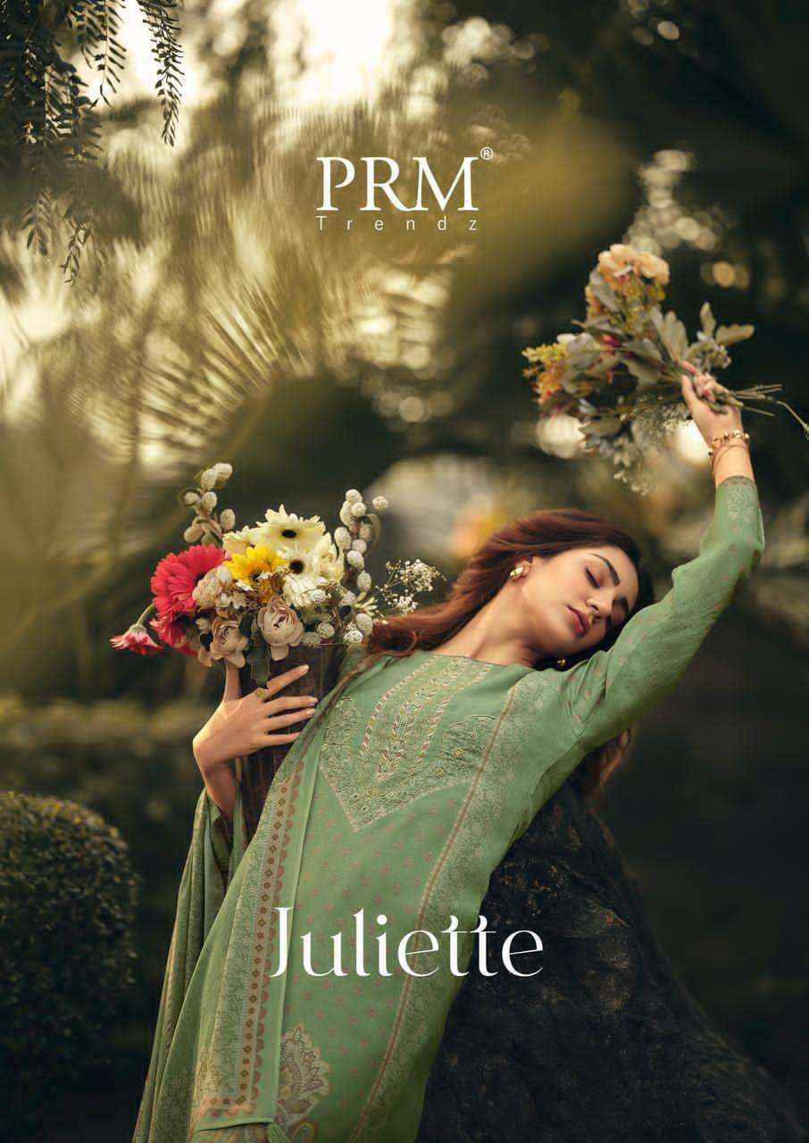 PRM Trendz Juliette Muslin Silk Dress Material (6 pcs Catalogue)