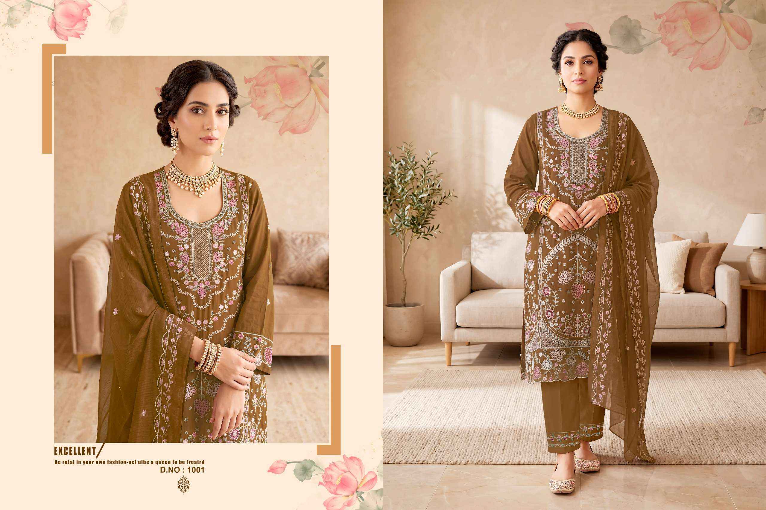 Radhika Fashion Azara Safia Lawn Cotton Dress Material 4 pcs Catalogue