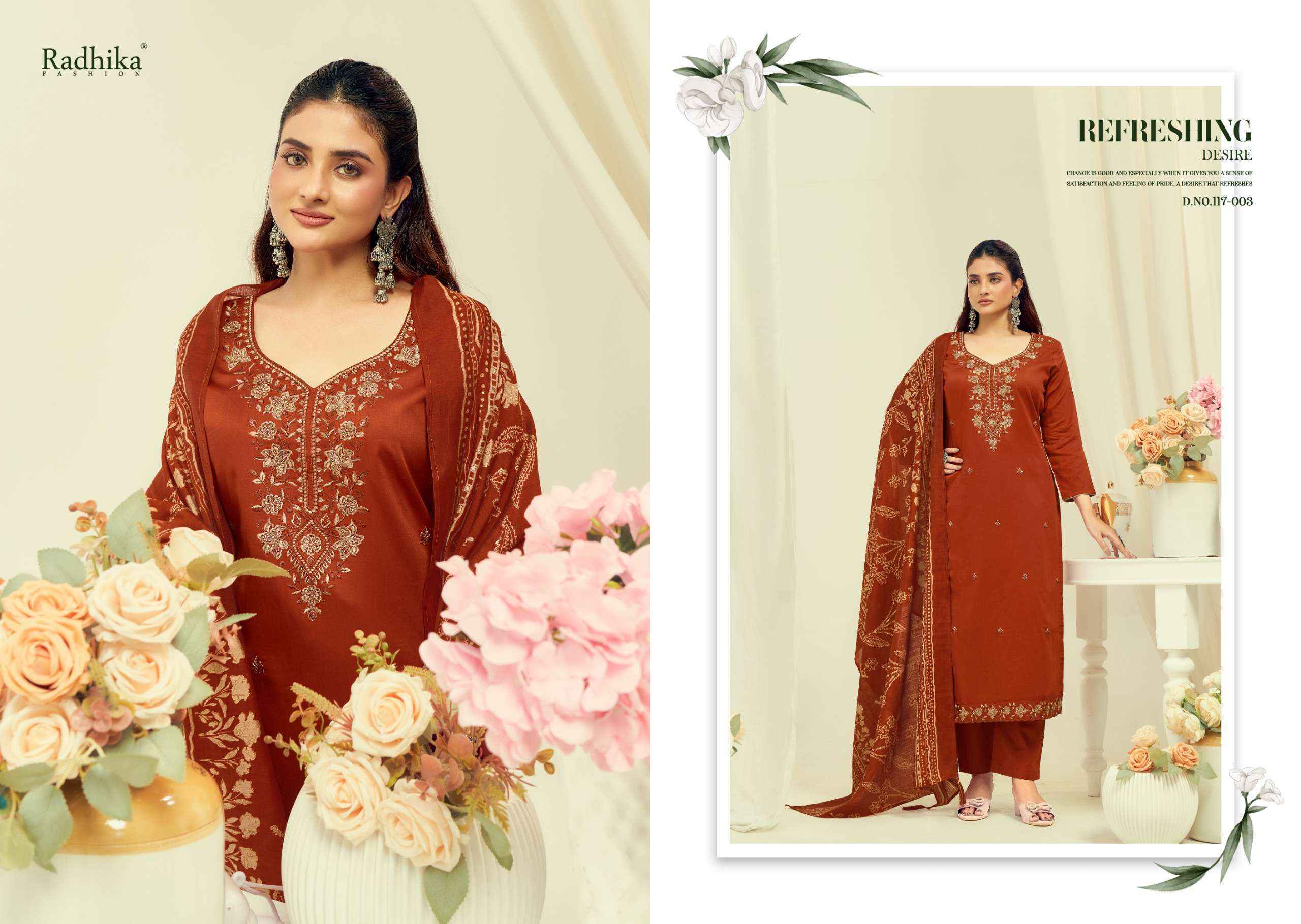 Radhika Fashion Azara Shafinaz Vol 2 Jam Cotton Dress Material 6 pcs Catalogue