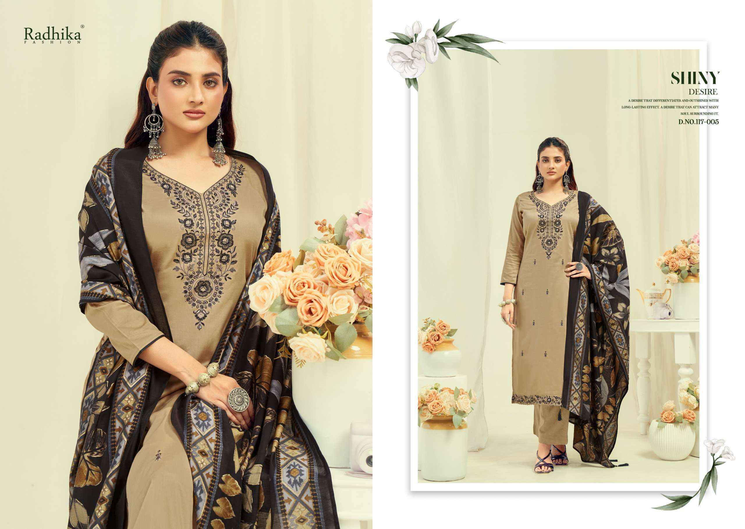 Radhika Fashion Azara Shafinaz Vol 2 Jam Cotton Dress Material 6 pcs Catalogue