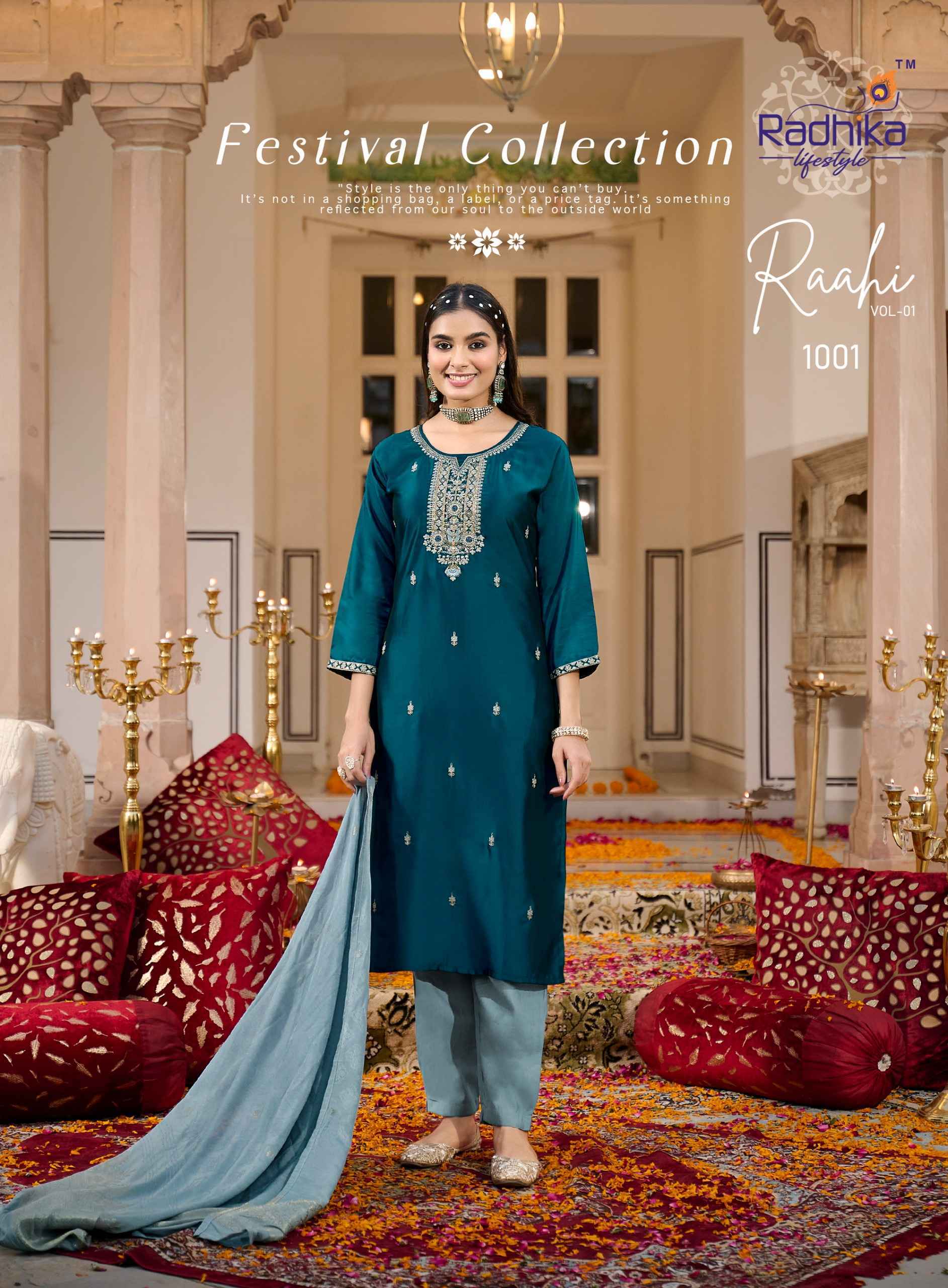 Radhika Lifestyle Rahi Vol-1 Silk Readymade Suit (6 pcs Cataloge)