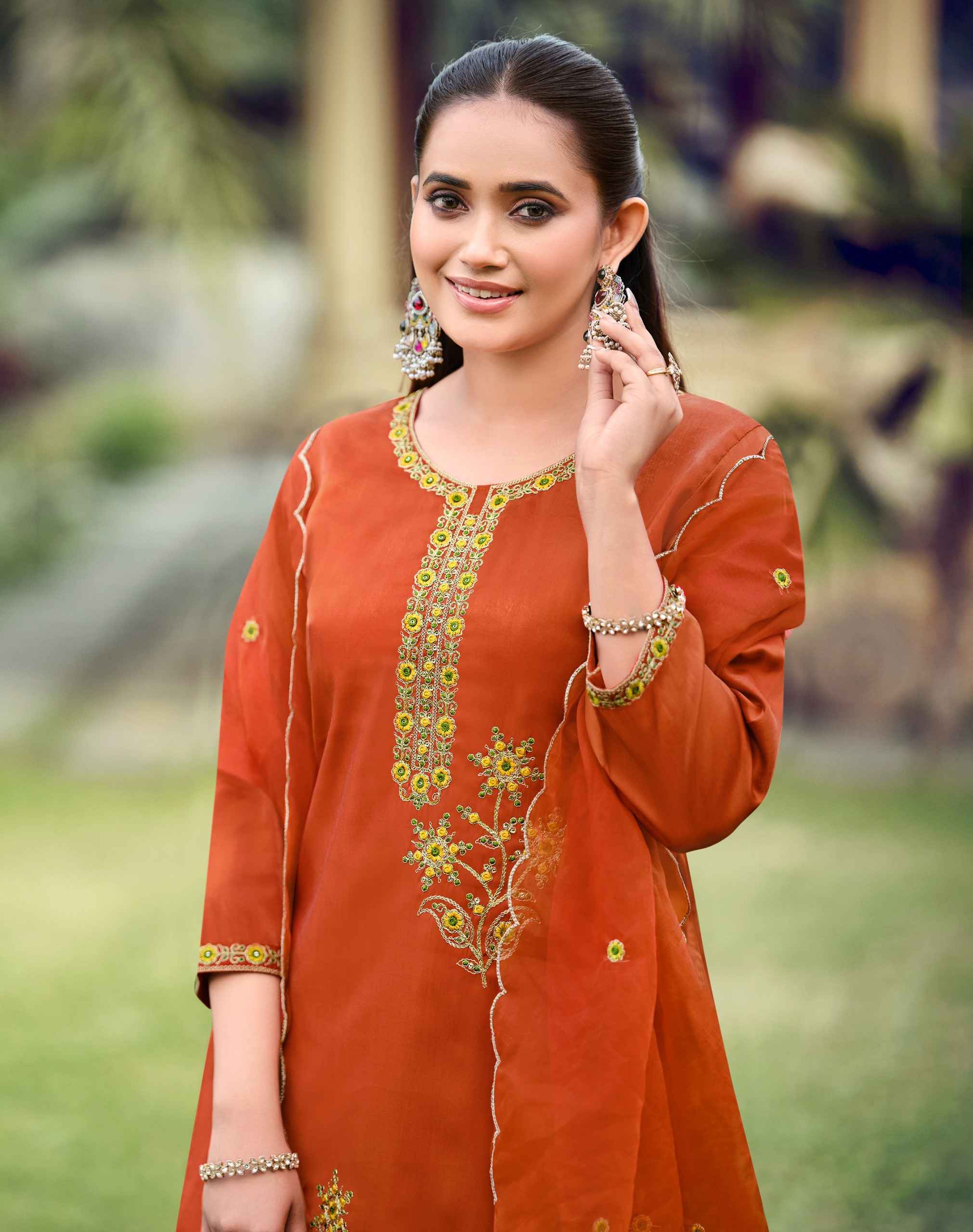 Radhika Lifestyle Ruby Vol-1 Glass Roman Readymade Suit (6 pcs Catalogue)