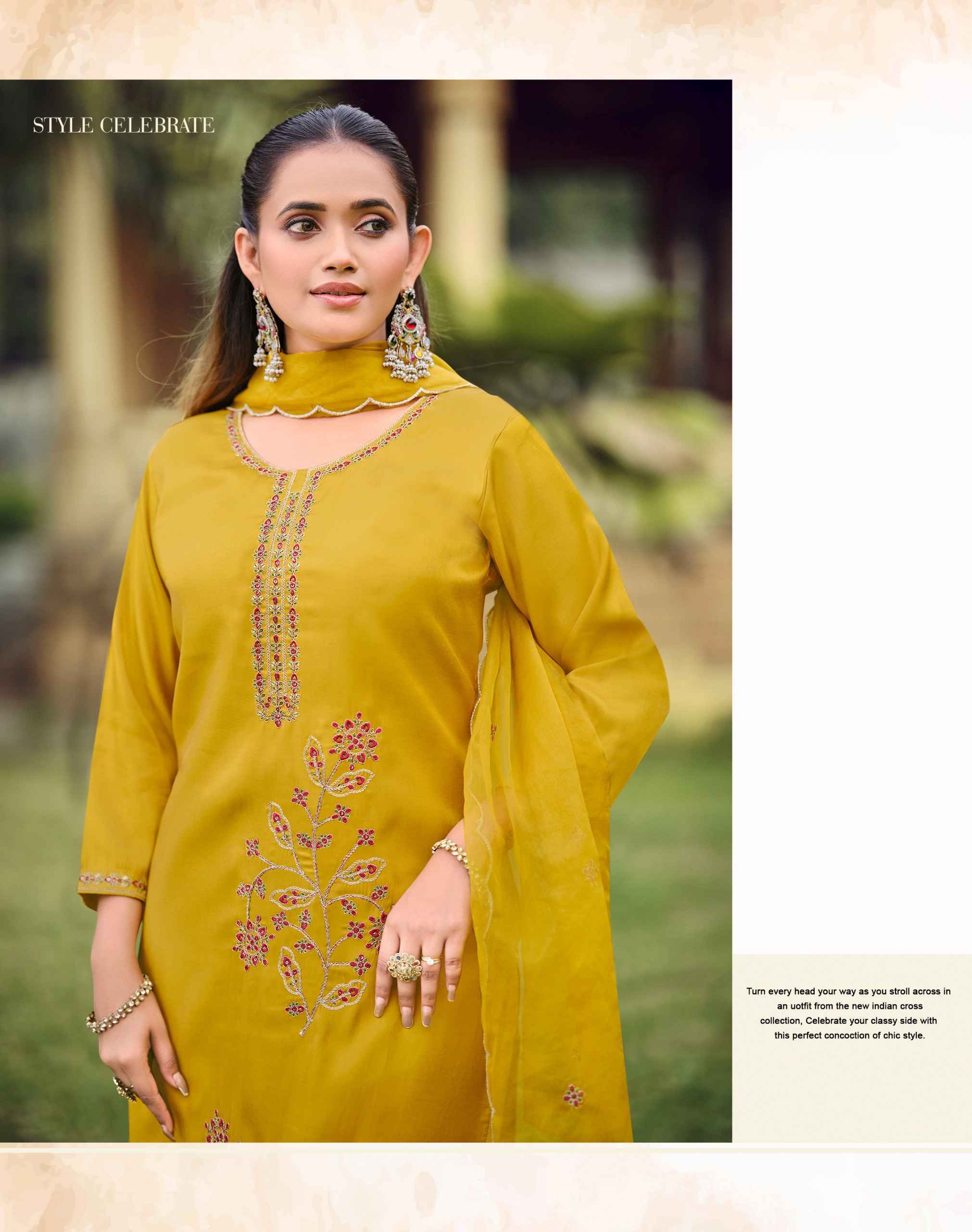 Radhika Lifestyle Ruby Vol-1 Glass Roman Readymade Suit (6 pcs Catalogue)