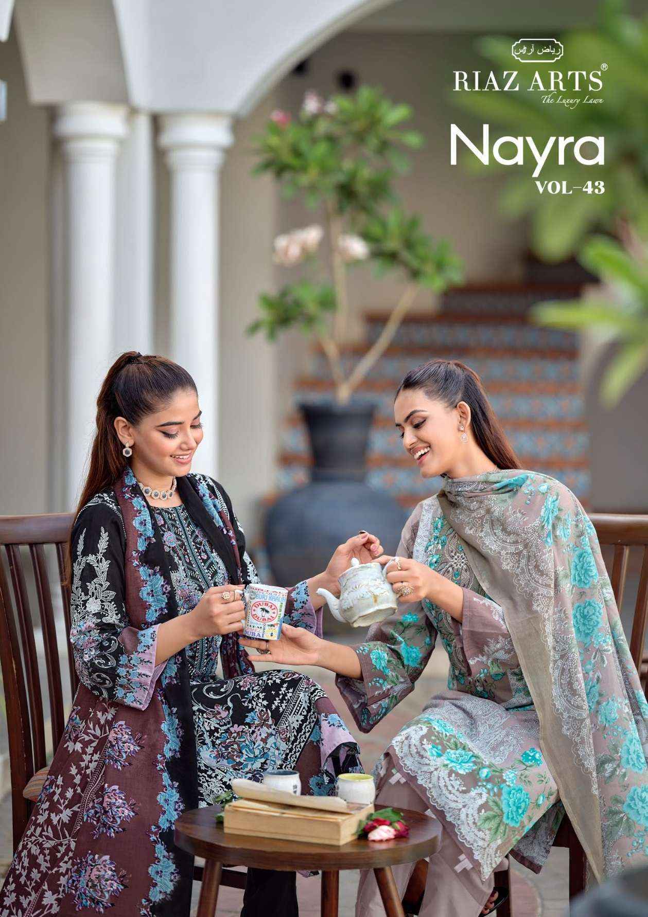 Riaz Arts Nayra Vol-43 Cotton Dress Material (8 pcs Catalogue)