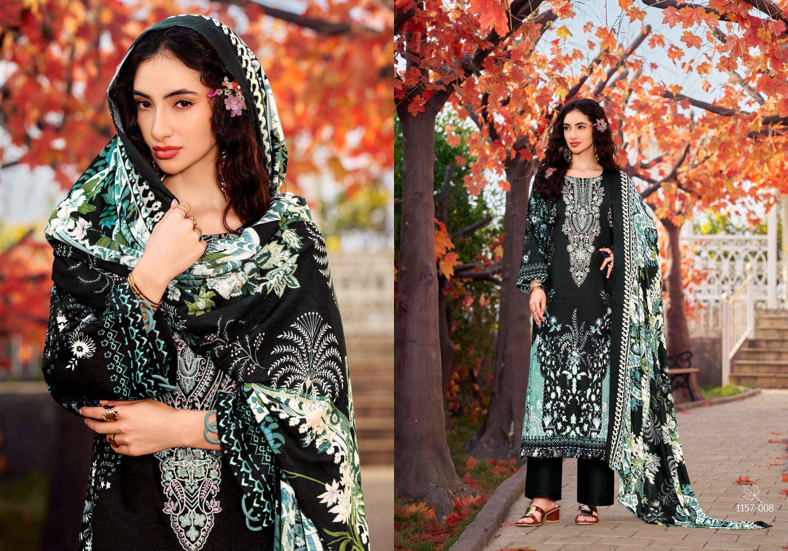 Romani Needle Wonder Vol 15 Cotton Dress Material 8 pcs Catalogue