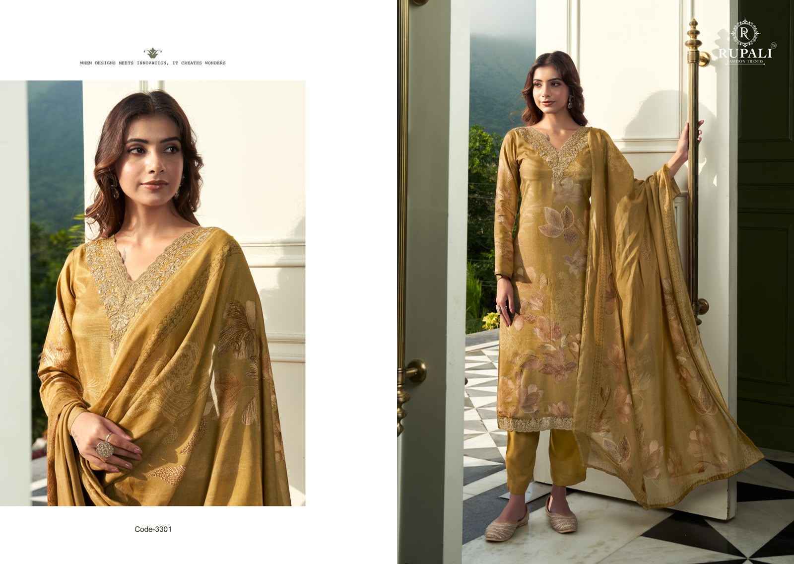 Rupali Fashion Rakshita Viscouse Musline Dress Material 4 pcs Catalogue