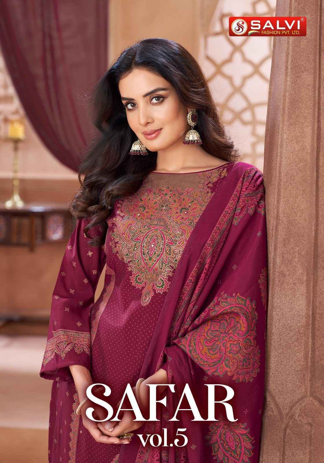 Salvi Fashion Safar Vol 5 Modal Silk Dress Material 8 pcs Catalogue