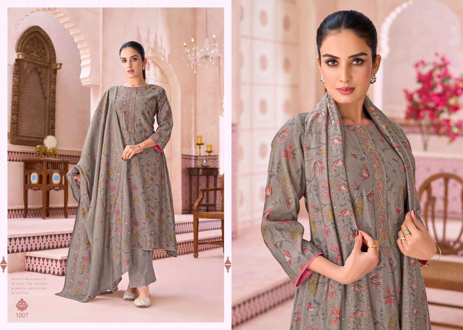 Salvi Fashion Sayuri Silk Plus Modal Silk Dress Material 8 pcs Catalogue