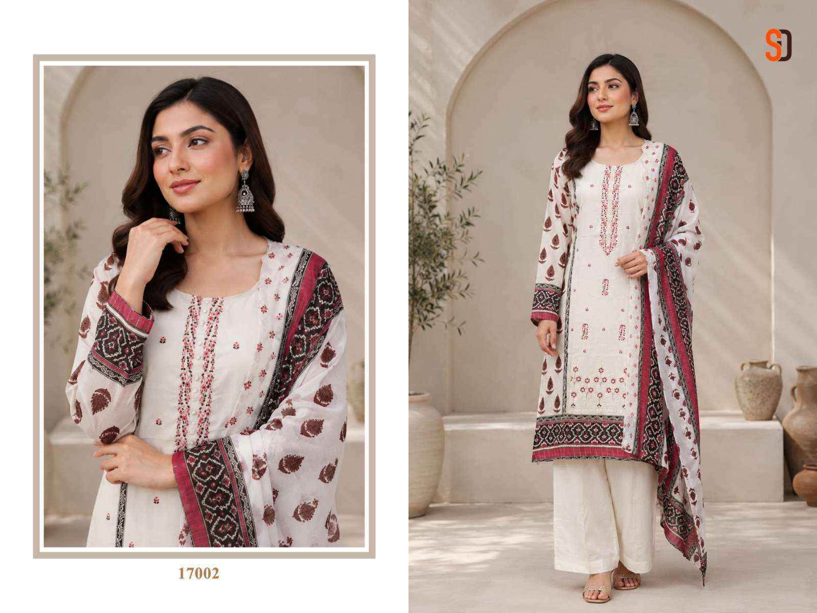 Shraddha Designer Bin Saeed Vol-17 Cotton Dress Material (6 pcs Cataloge)