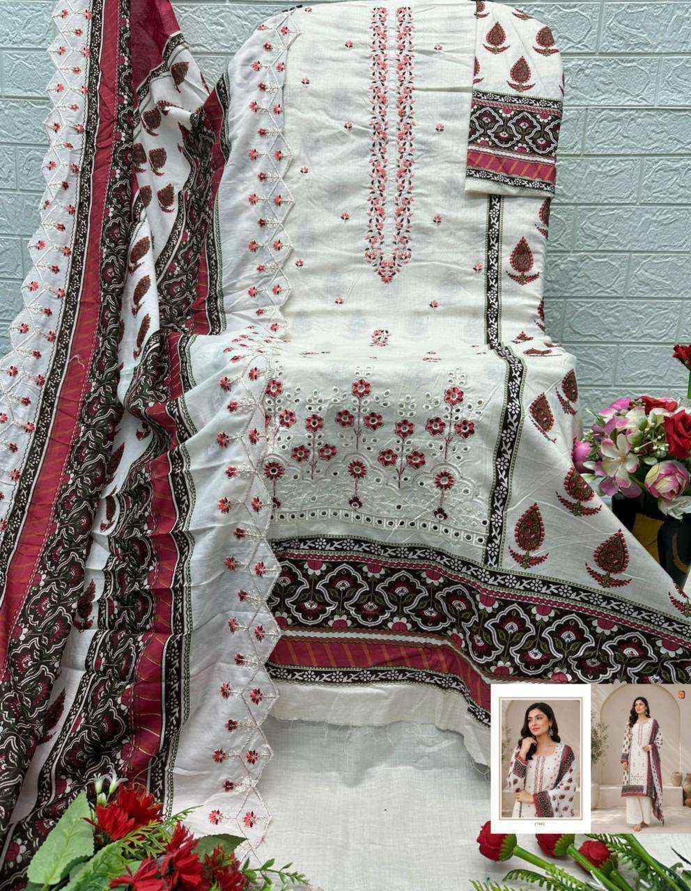 Shraddha Designer Bin Saeed Vol-17 Cotton Dress Material (6 pcs Cataloge)