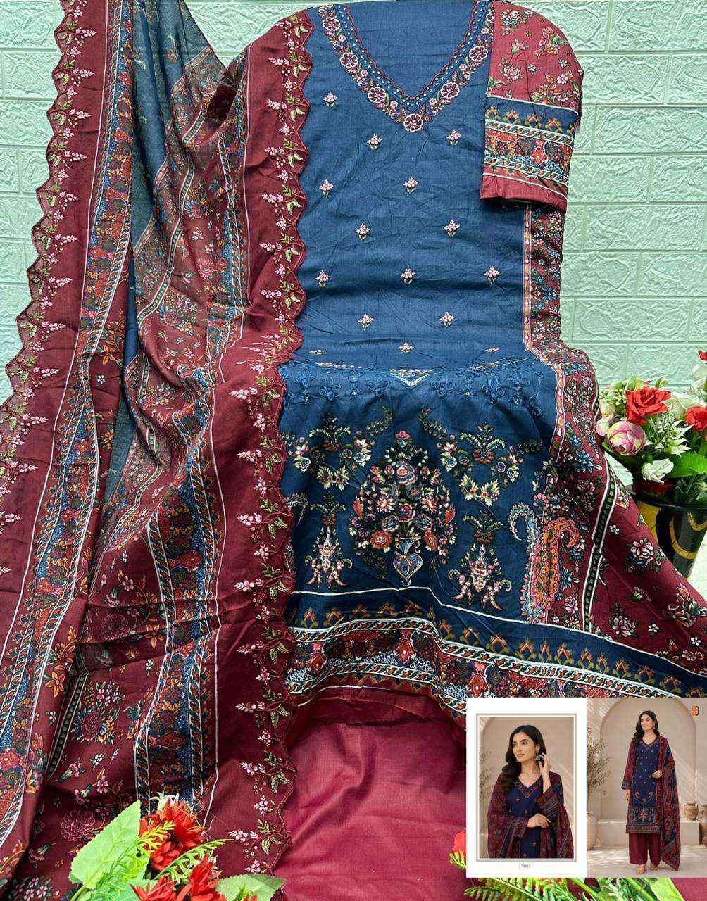 Shraddha Designer Bin Saeed Vol-17 Cotton Dress Material (6 pcs Cataloge)