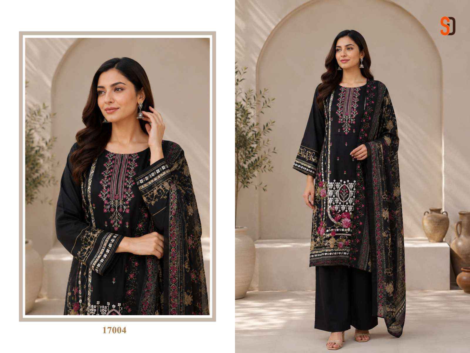 Shraddha Designer Bin Saeed Vol-17 Cotton Dress Material (6 pcs Cataloge)