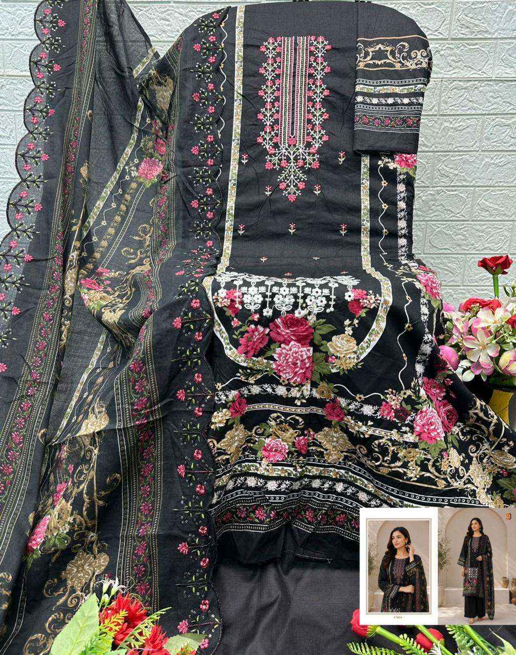 Shraddha Designer Bin Saeed Vol-17 Cotton Dress Material (6 pcs Cataloge)