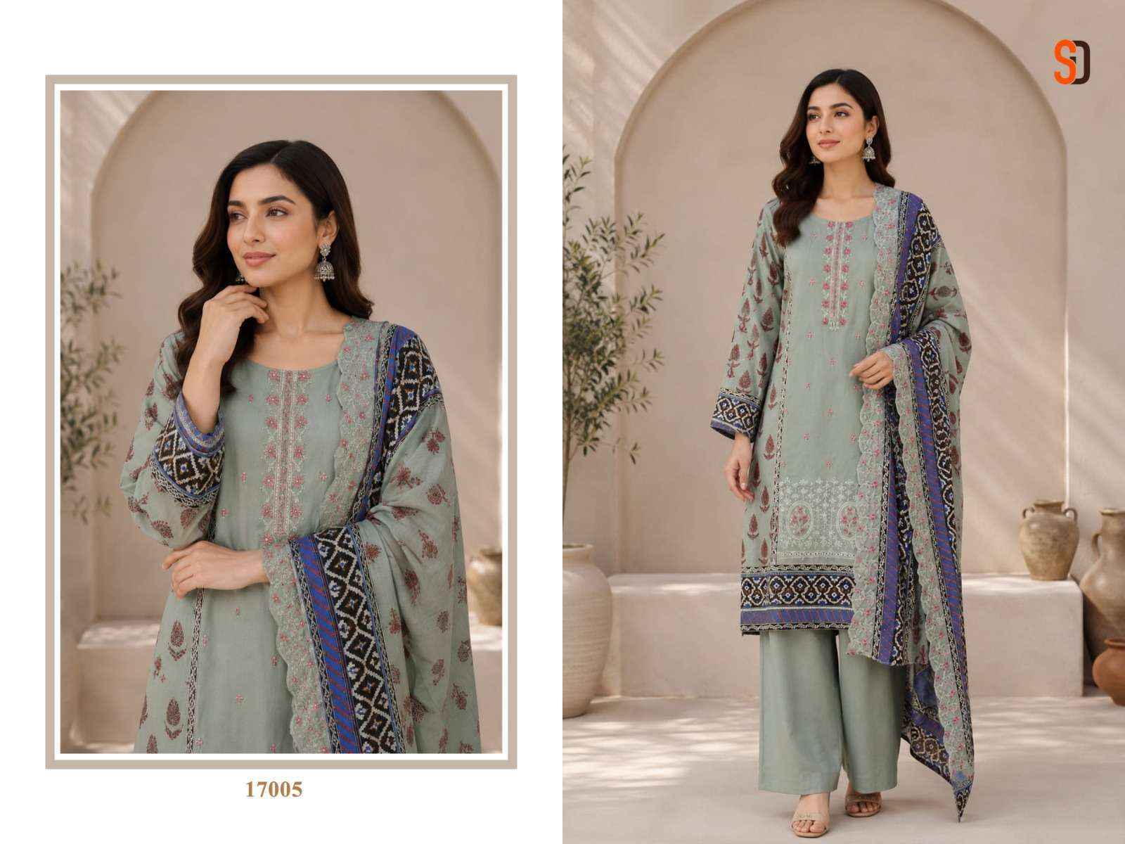 Shraddha Designer Bin Saeed Vol-17 Cotton Dress Material (6 pcs Cataloge)