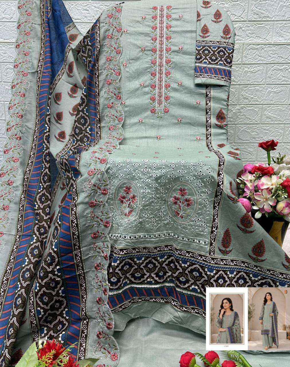 Shraddha Designer Bin Saeed Vol-17 Cotton Dress Material (6 pcs Cataloge)