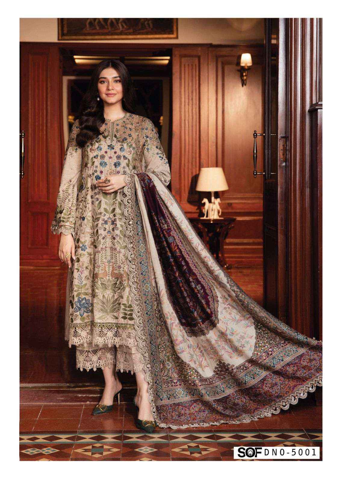 Shree Om Fab Asim Jofa Vol-5 Cotton Dress Material (6 pcs Catalogue)