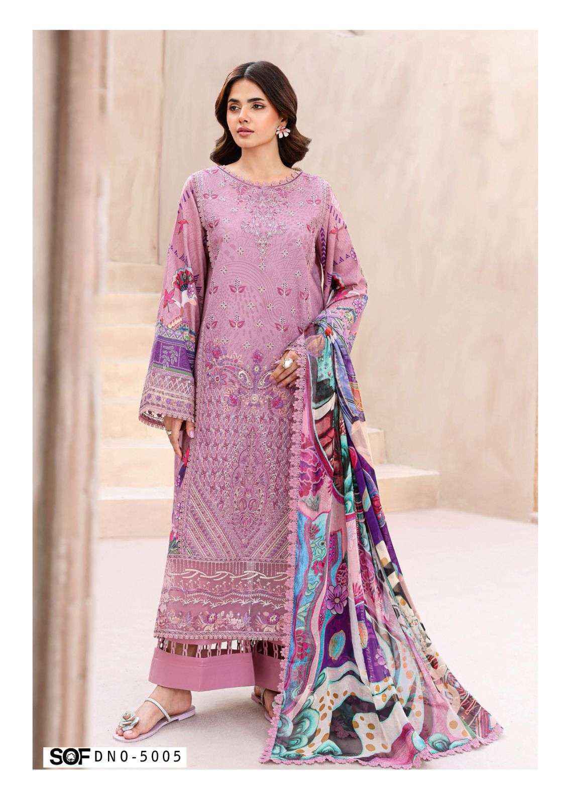 Shree Om Fab Asim Jofa Vol-5 Cotton Dress Material (6 pcs Catalogue)