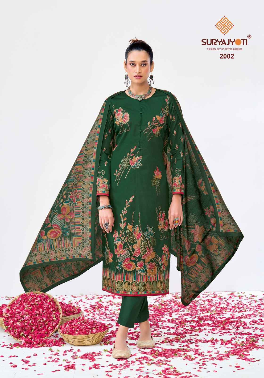 Suryajyoti Kaara Cotton Vol 2 Cotton Dress 6 pcs Catalogue