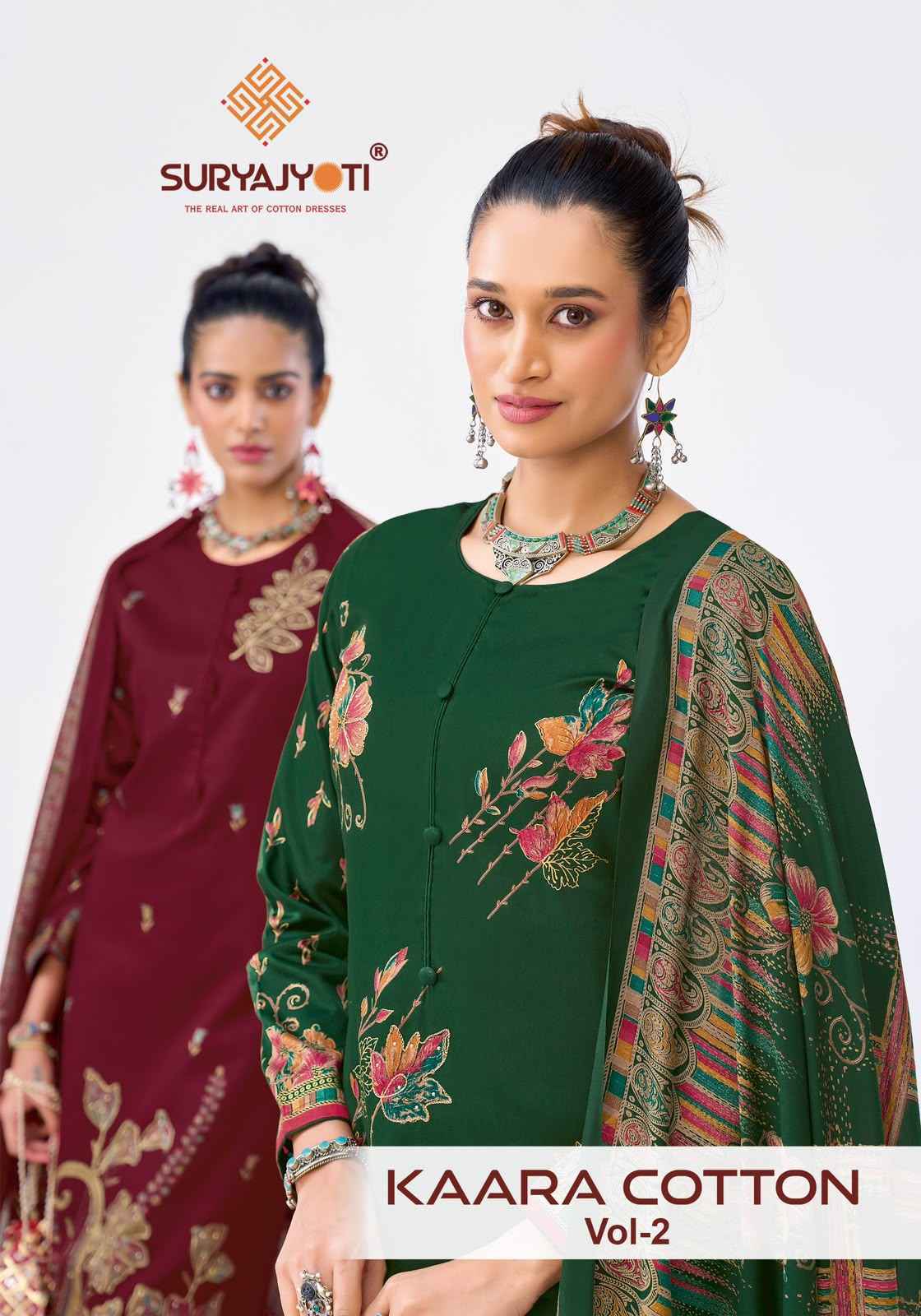Suryajyoti Kaara Cotton Vol 2 Cotton Dress 6 pcs Catalogue