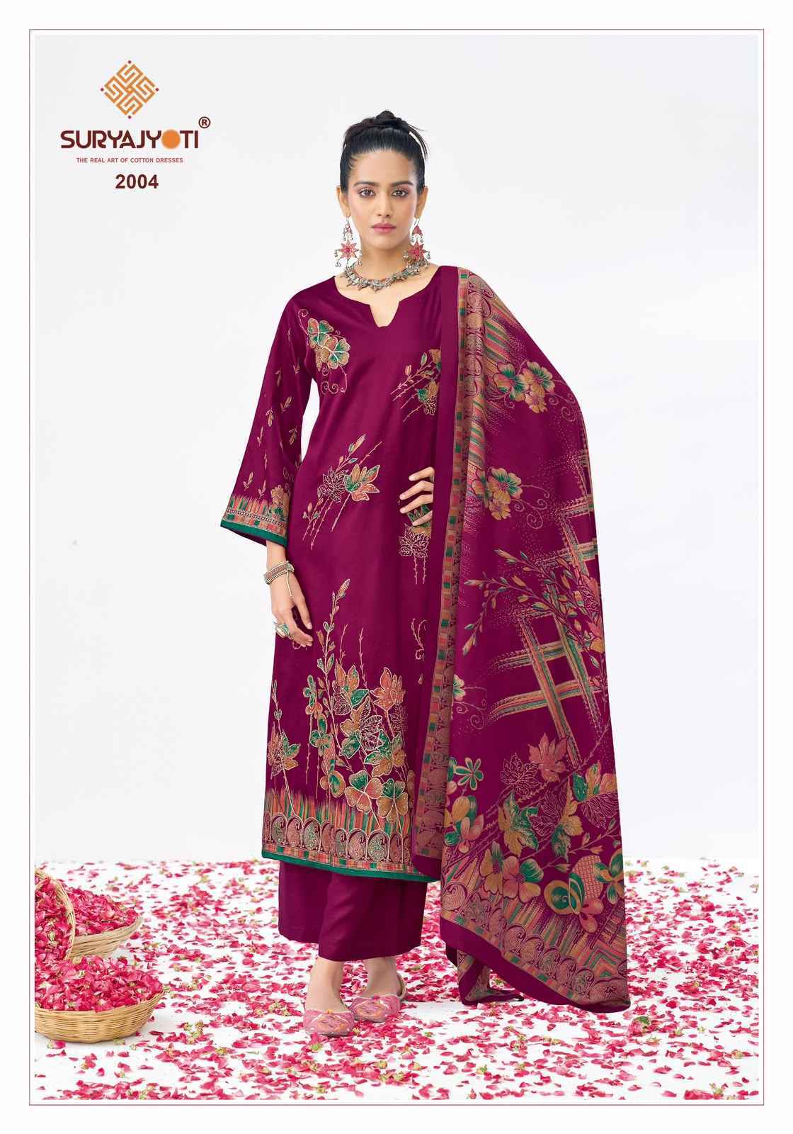 Suryajyoti Kaara Cotton Vol 2 Cotton Dress 6 pcs Catalogue