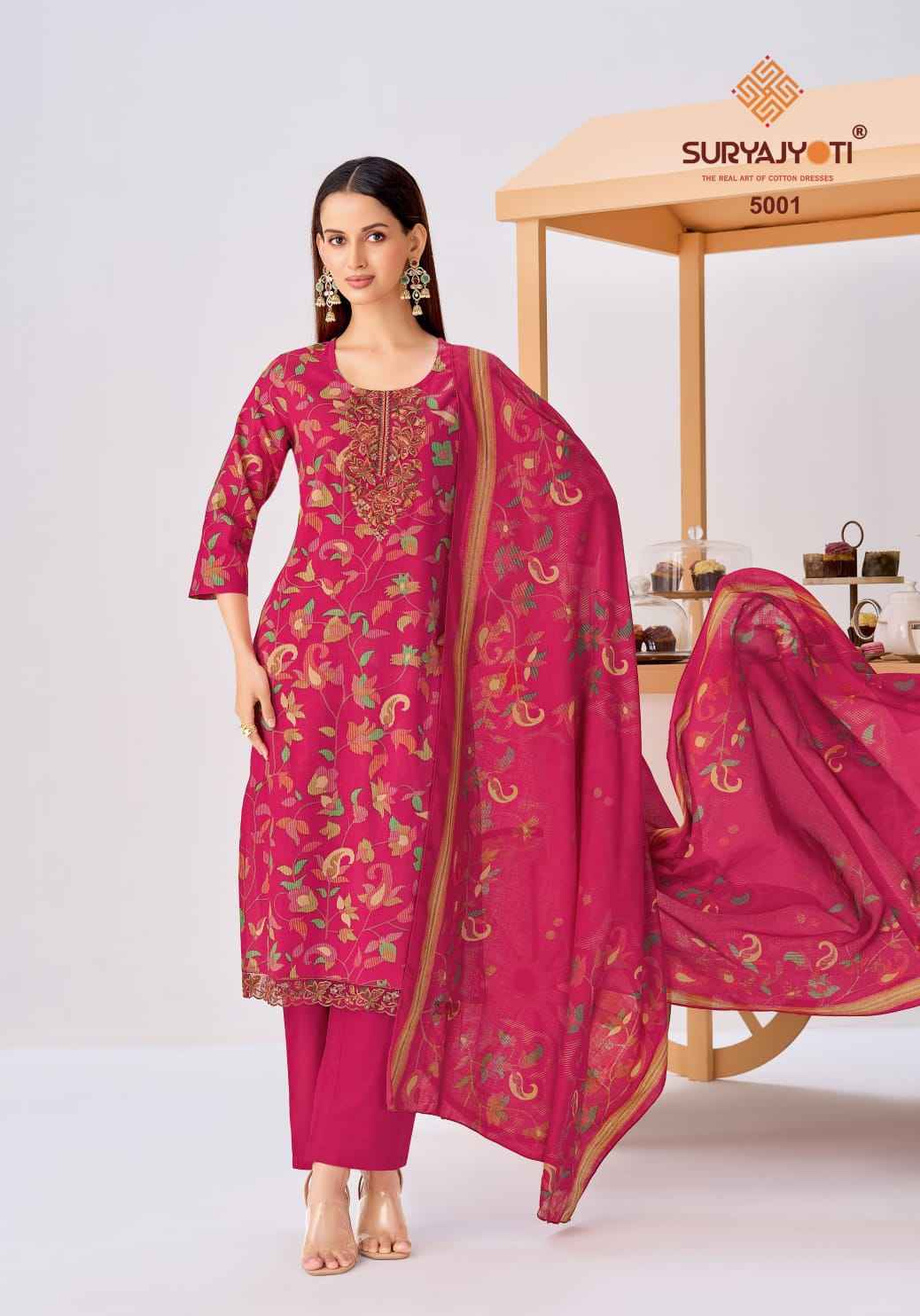Suryajyoti Kala Vol-5 Readymade Cotton Dress (8 pcs Catalogue)
