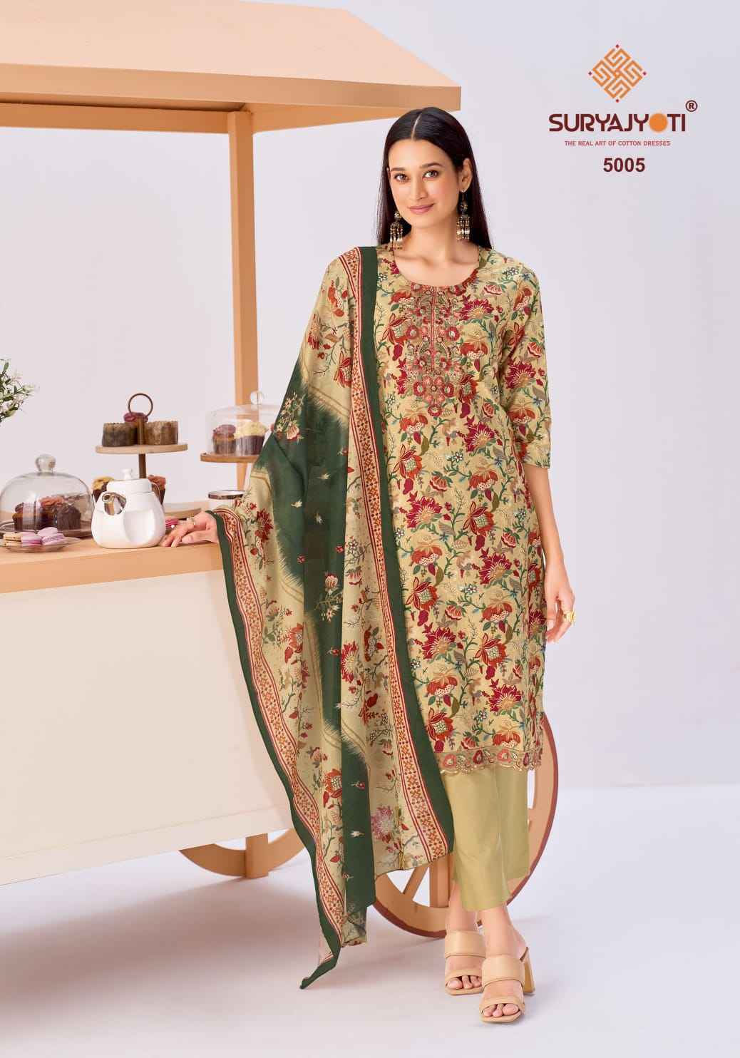 Suryajyoti Kala Vol-5 Readymade Cotton Dress (8 pcs Catalogue)
