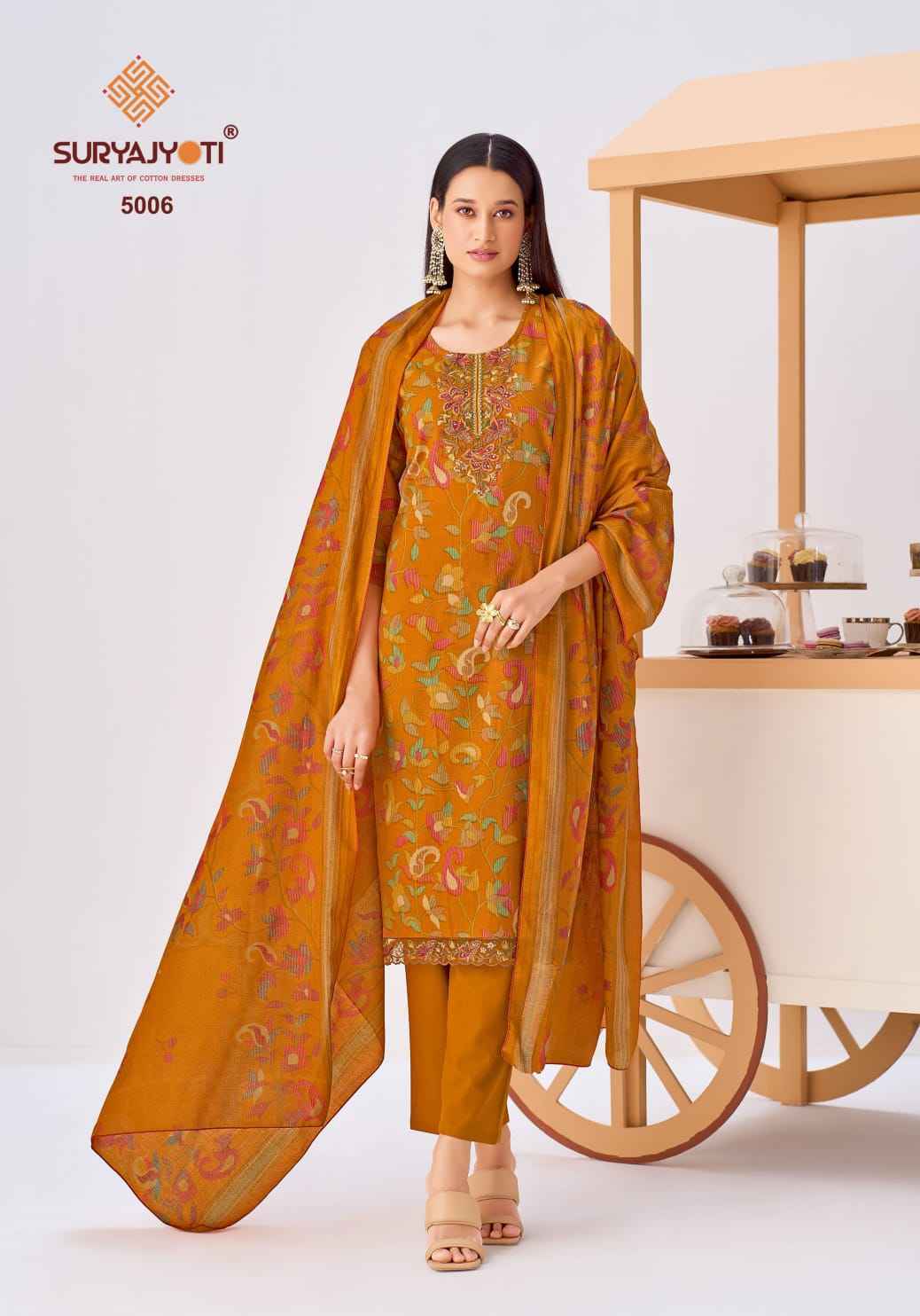Suryajyoti Kala Vol-5 Readymade Cotton Dress (8 pcs Catalogue)