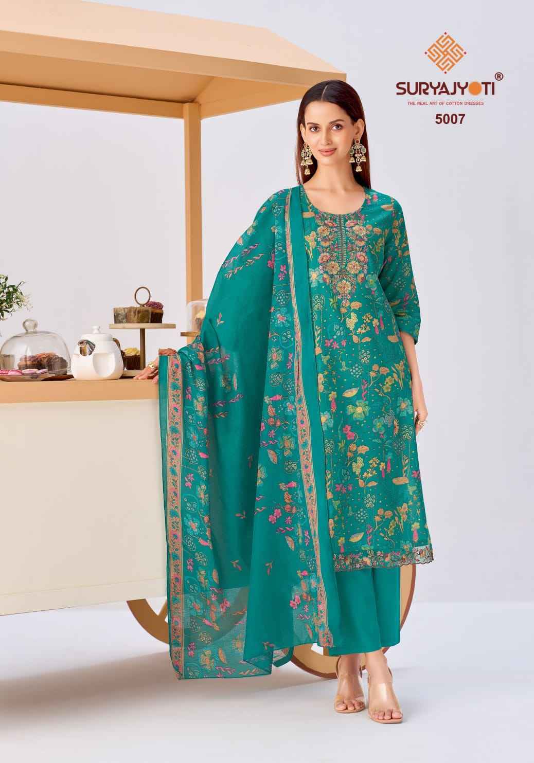 Suryajyoti Kala Vol-5 Readymade Cotton Dress (8 pcs Catalogue)