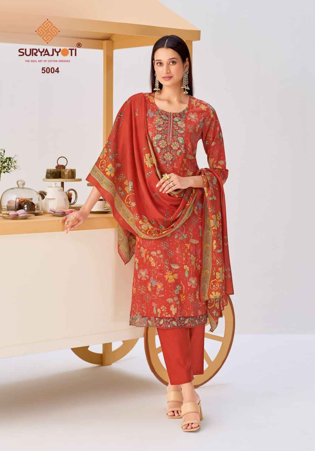 Suryajyoti Kala Vol-5 Readymade Cotton Dress (8 pcs Catalogue)