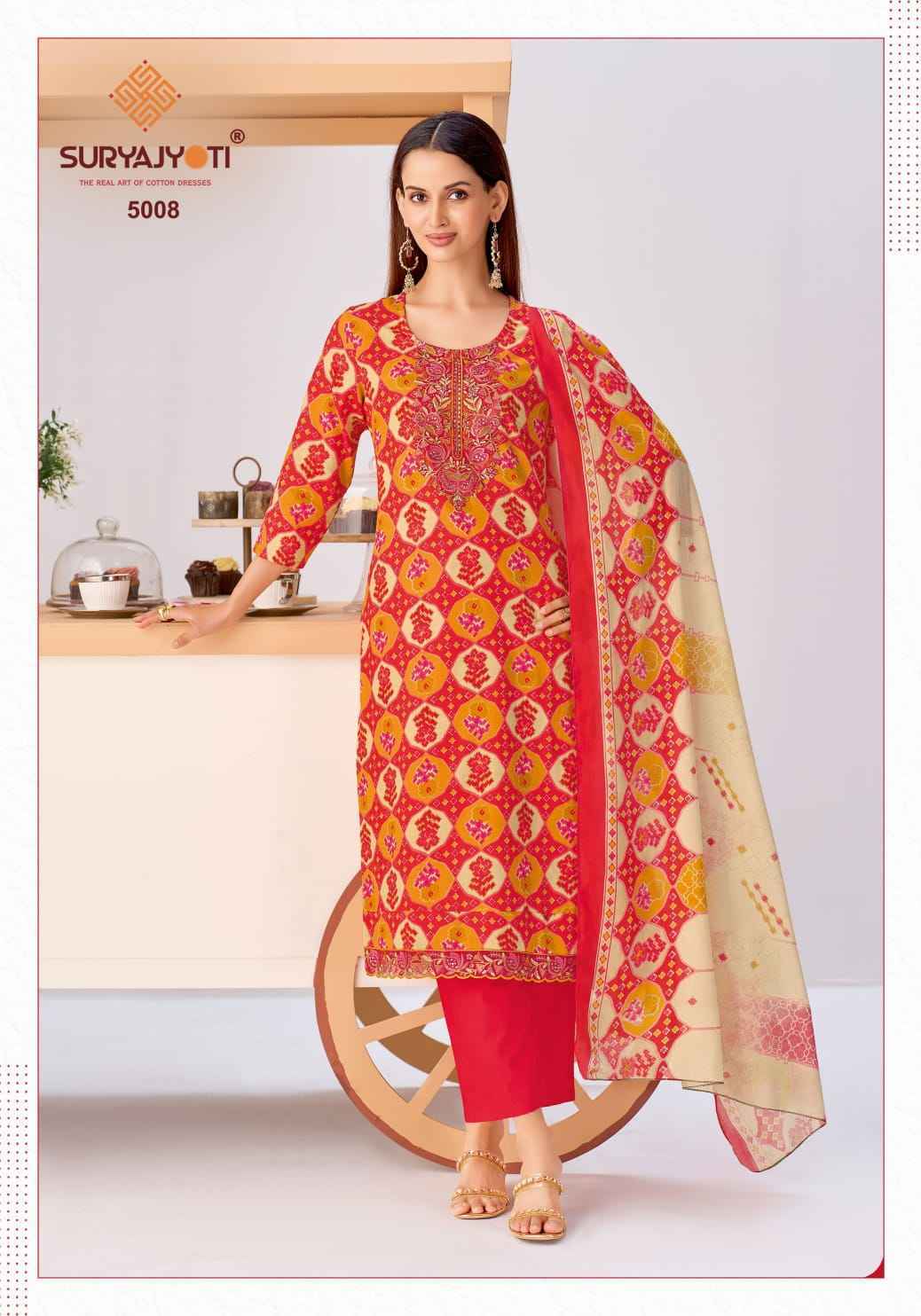 Suryajyoti Kala Vol-5 Readymade Cotton Dress (8 pcs Catalogue)