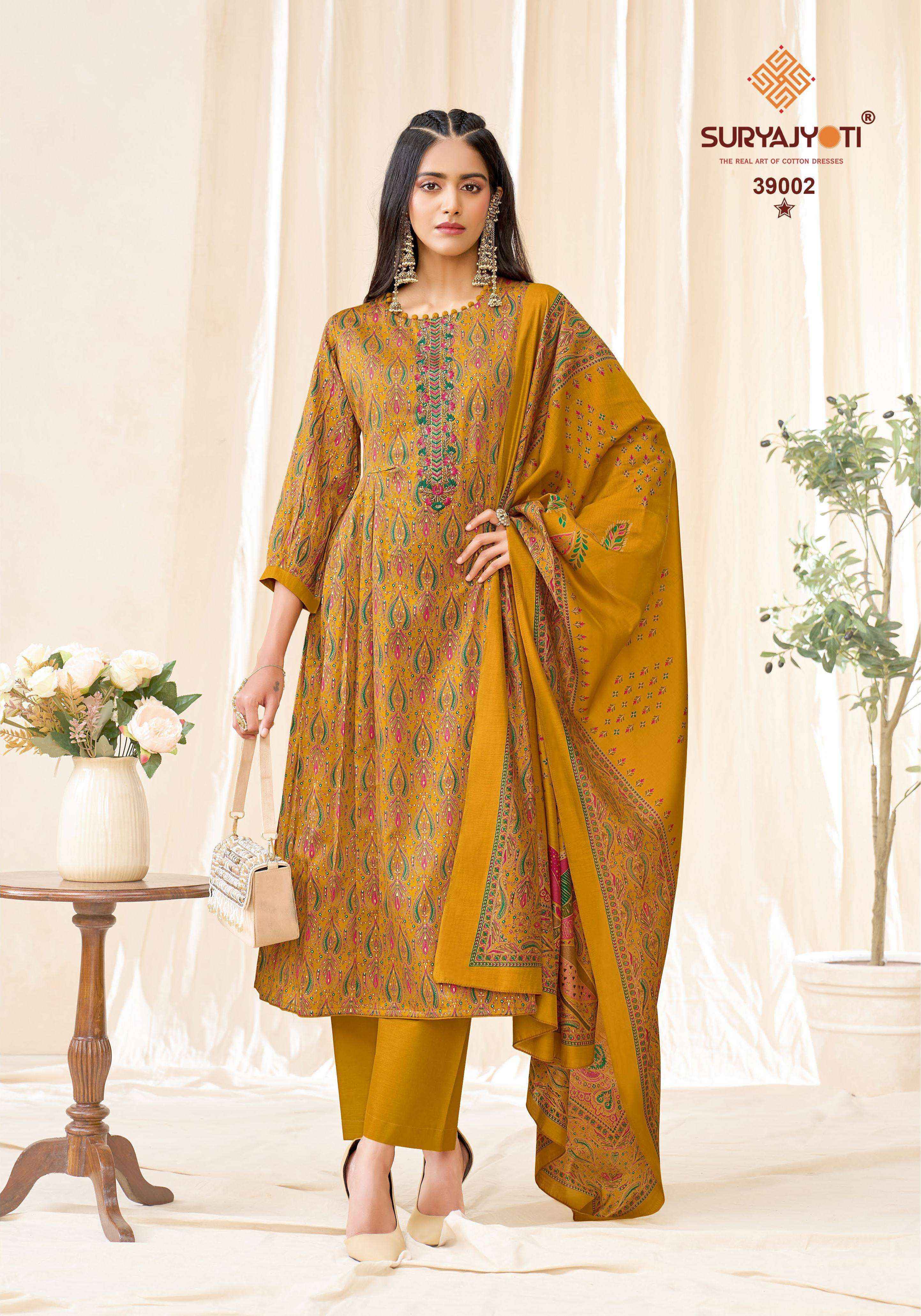 Suryajyoti Kalki Vol-39 Jam Satin Dress Material (8 Pcs Catalouge)