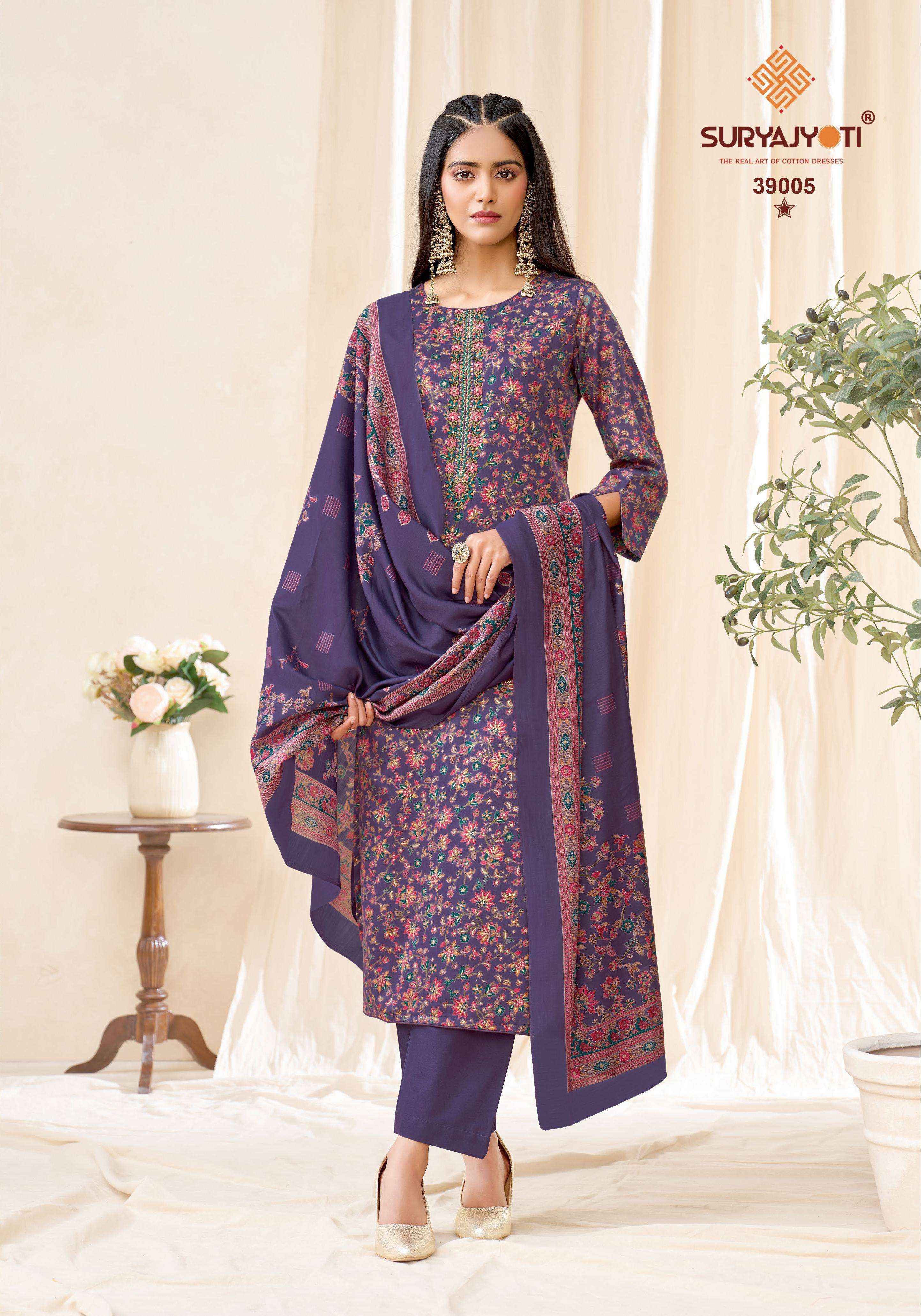 Suryajyoti Kalki Vol-39 Jam Satin Dress Material (8 Pcs Catalouge)