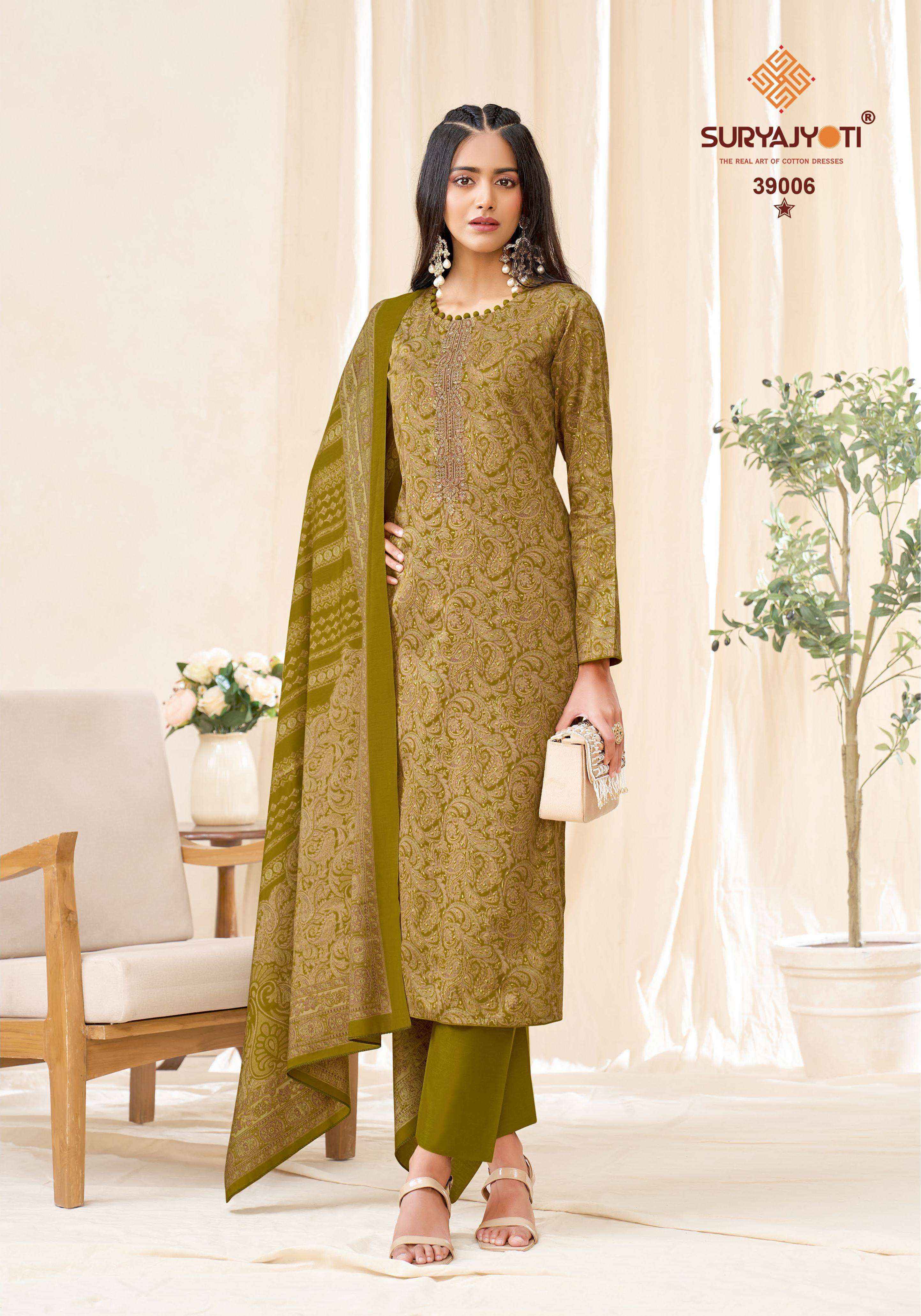 Suryajyoti Kalki Vol-39 Jam Satin Dress Material (8 Pcs Catalouge)