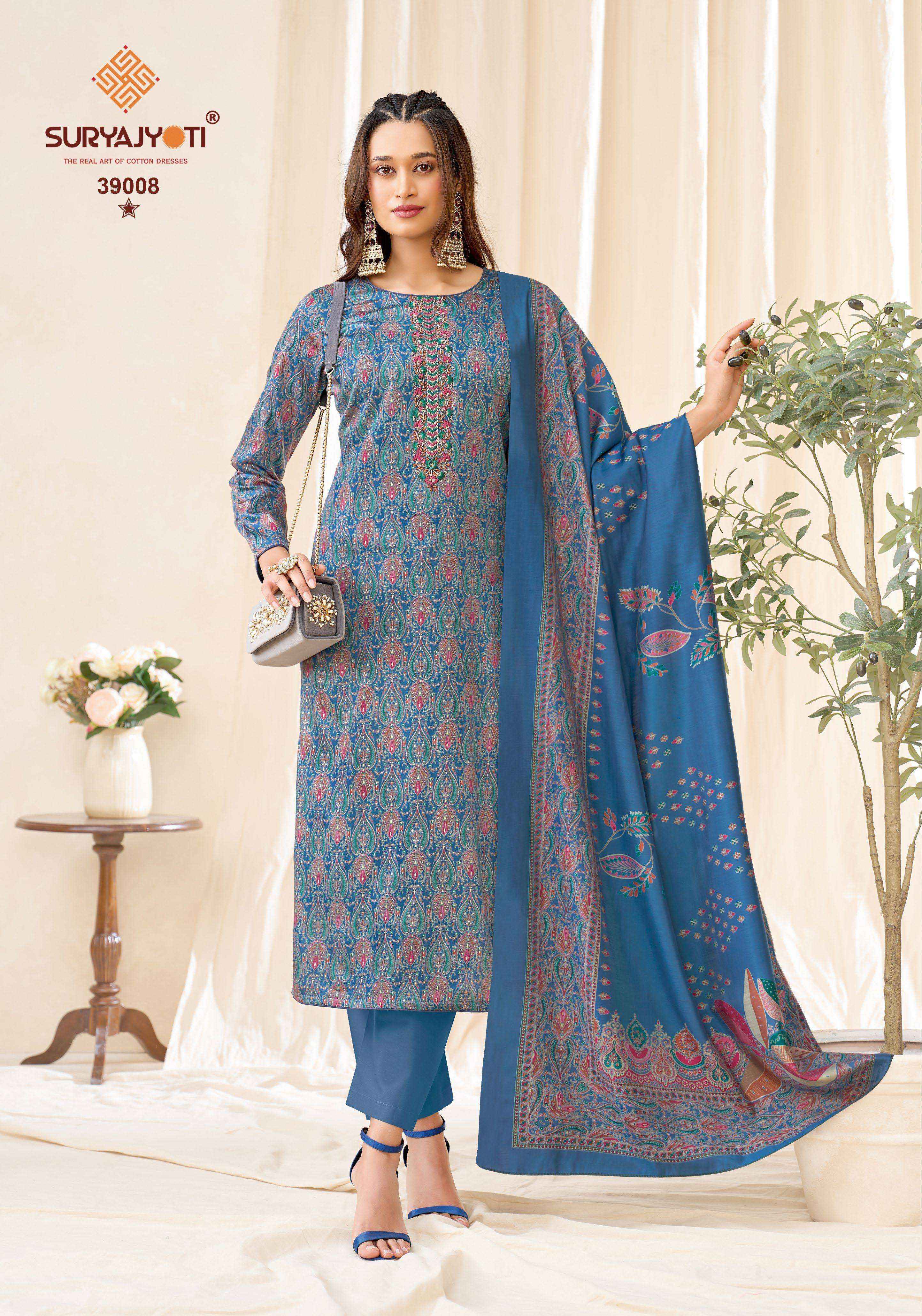 Suryajyoti Kalki Vol-39 Jam Satin Dress Material (8 Pcs Catalouge)