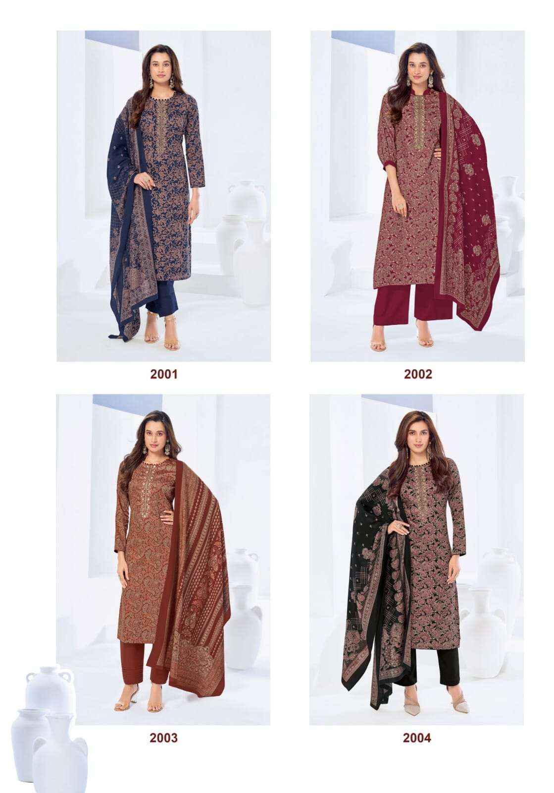 Suryajyoti Krista Vol-2 Jam Satin Dress Material (6 Pcs Catalouge)