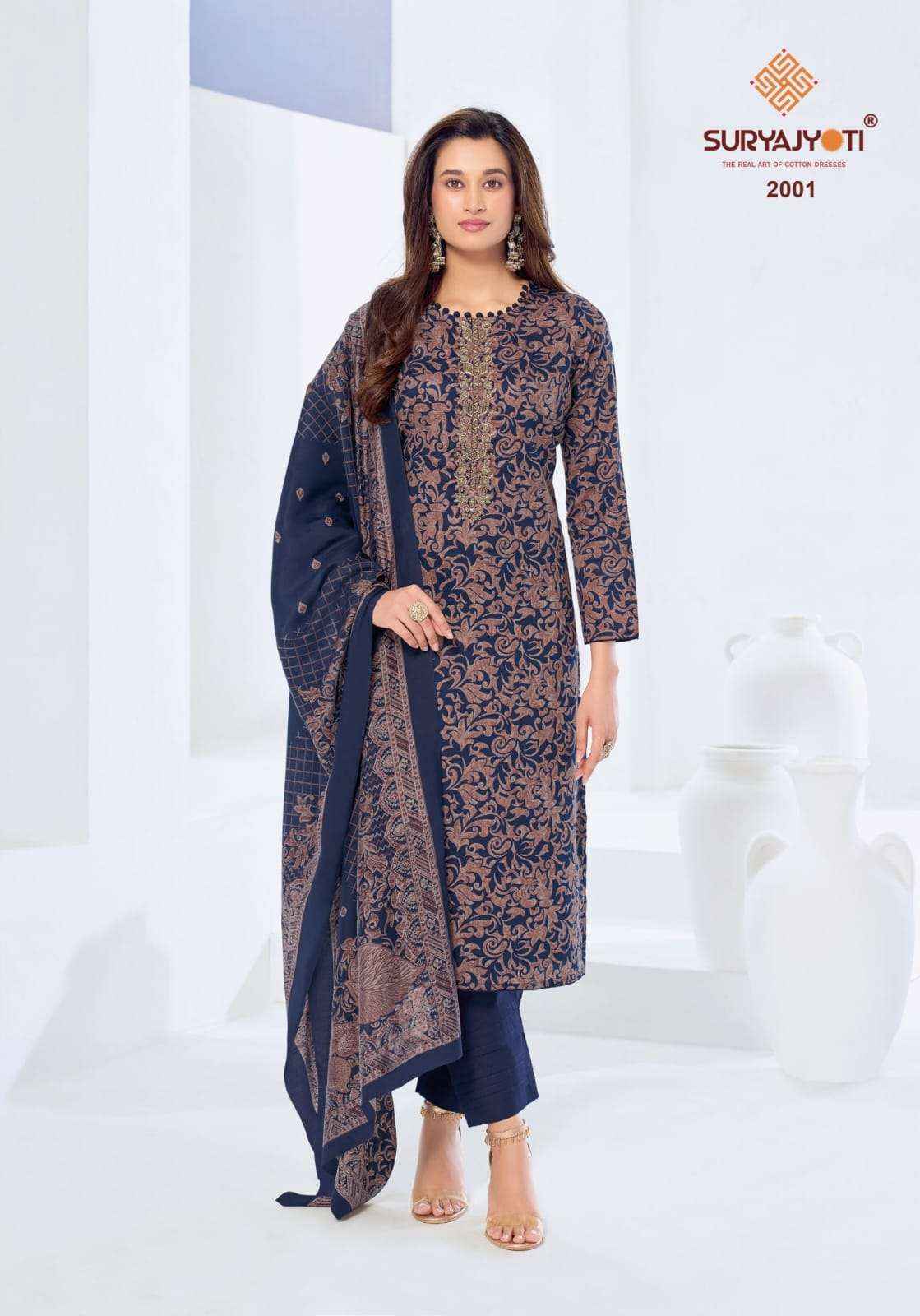 Suryajyoti Krista Vol-2 Jam Satin Dress Material (6 Pcs Catalouge)