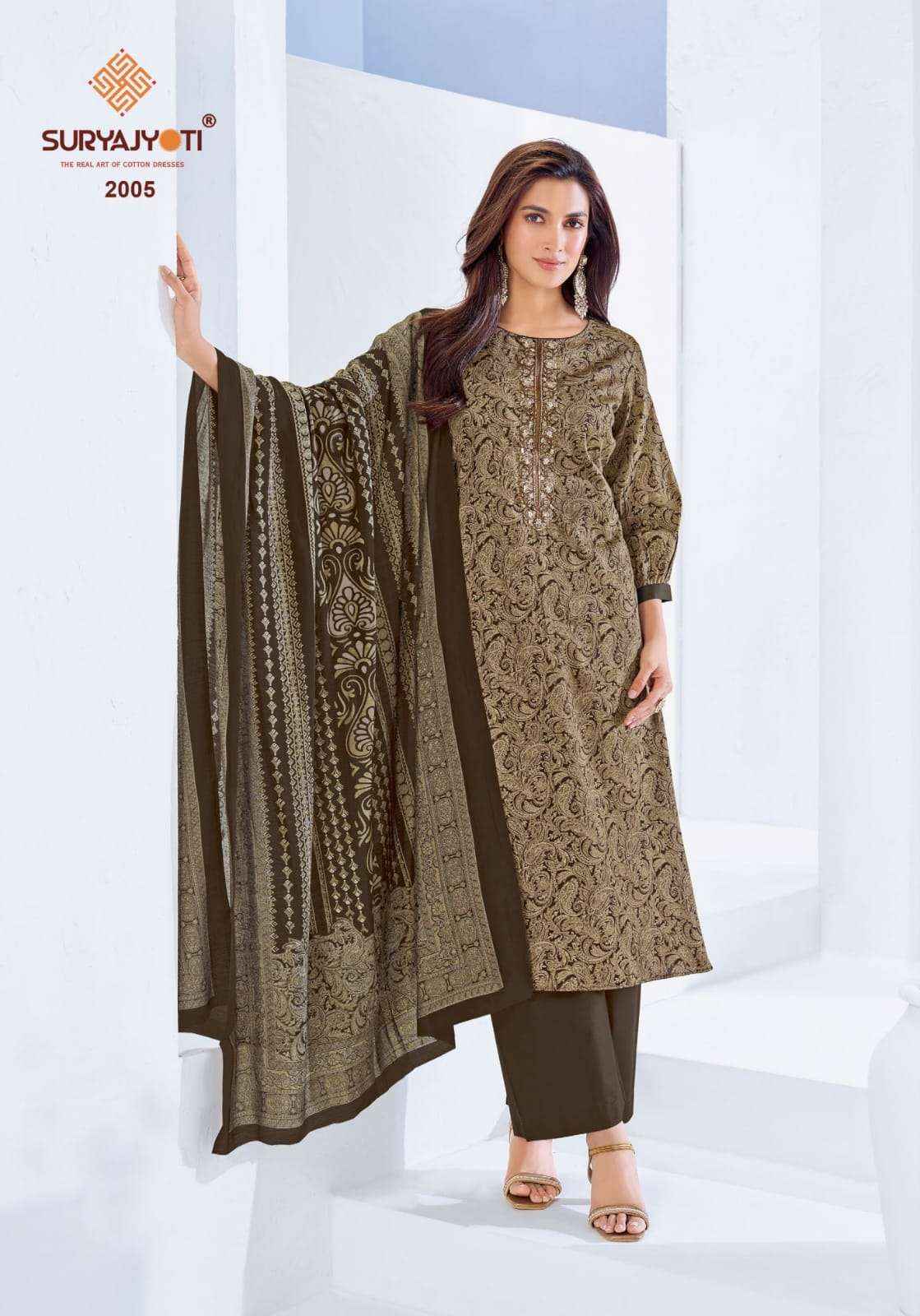 Suryajyoti Krista Vol-2 Jam Satin Dress Material (6 Pcs Catalouge)