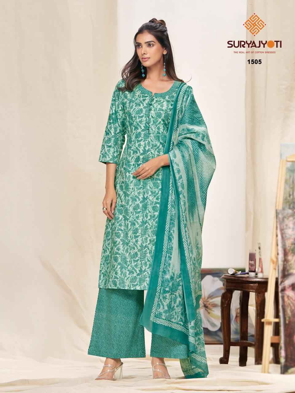 Suryajyoti Preyasi Vol 15 Readymade Cotton Dress 10 pcs Catalogue