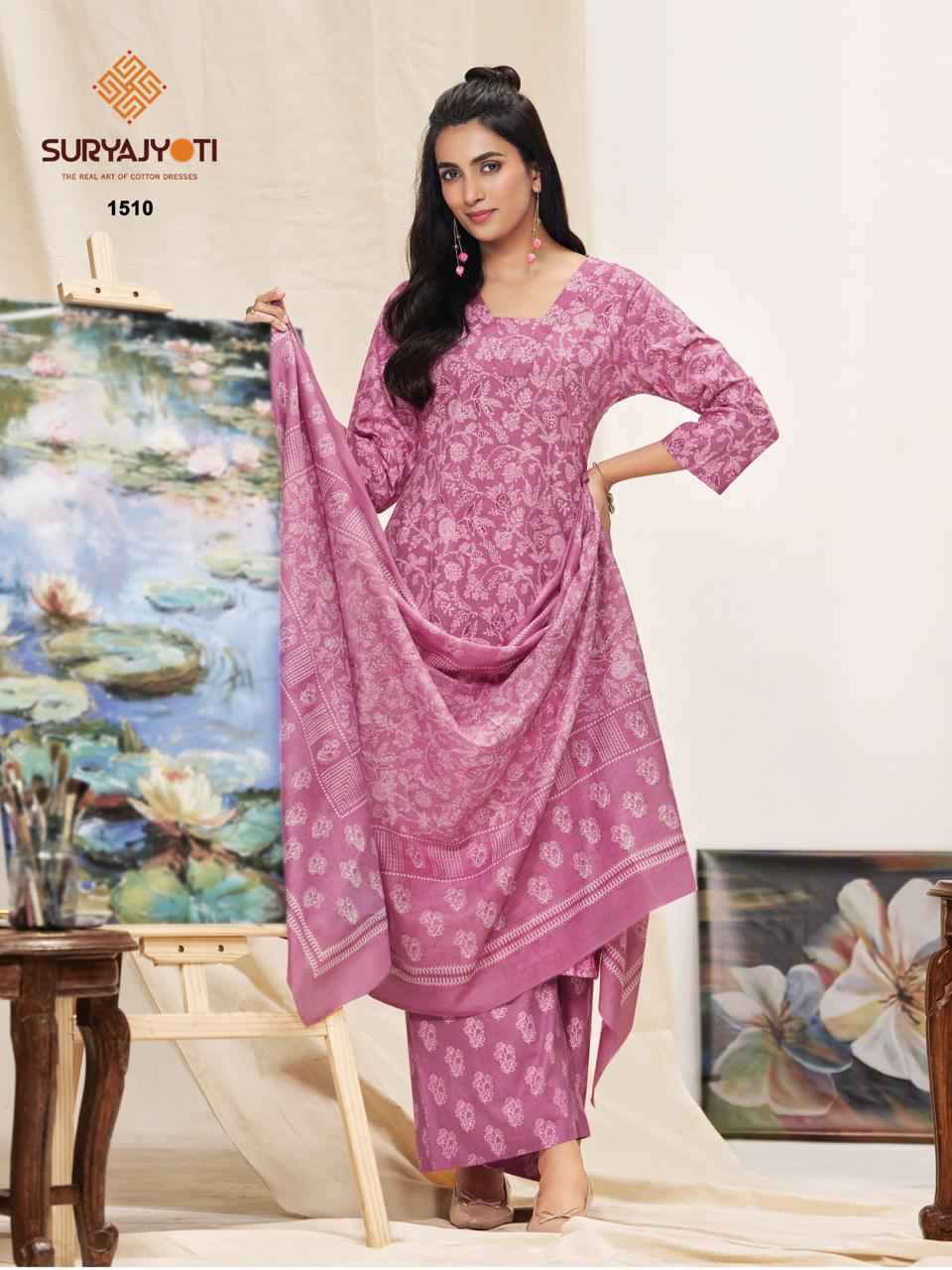Suryajyoti Preyasi Vol 15 Readymade Cotton Dress 10 pcs Catalogue