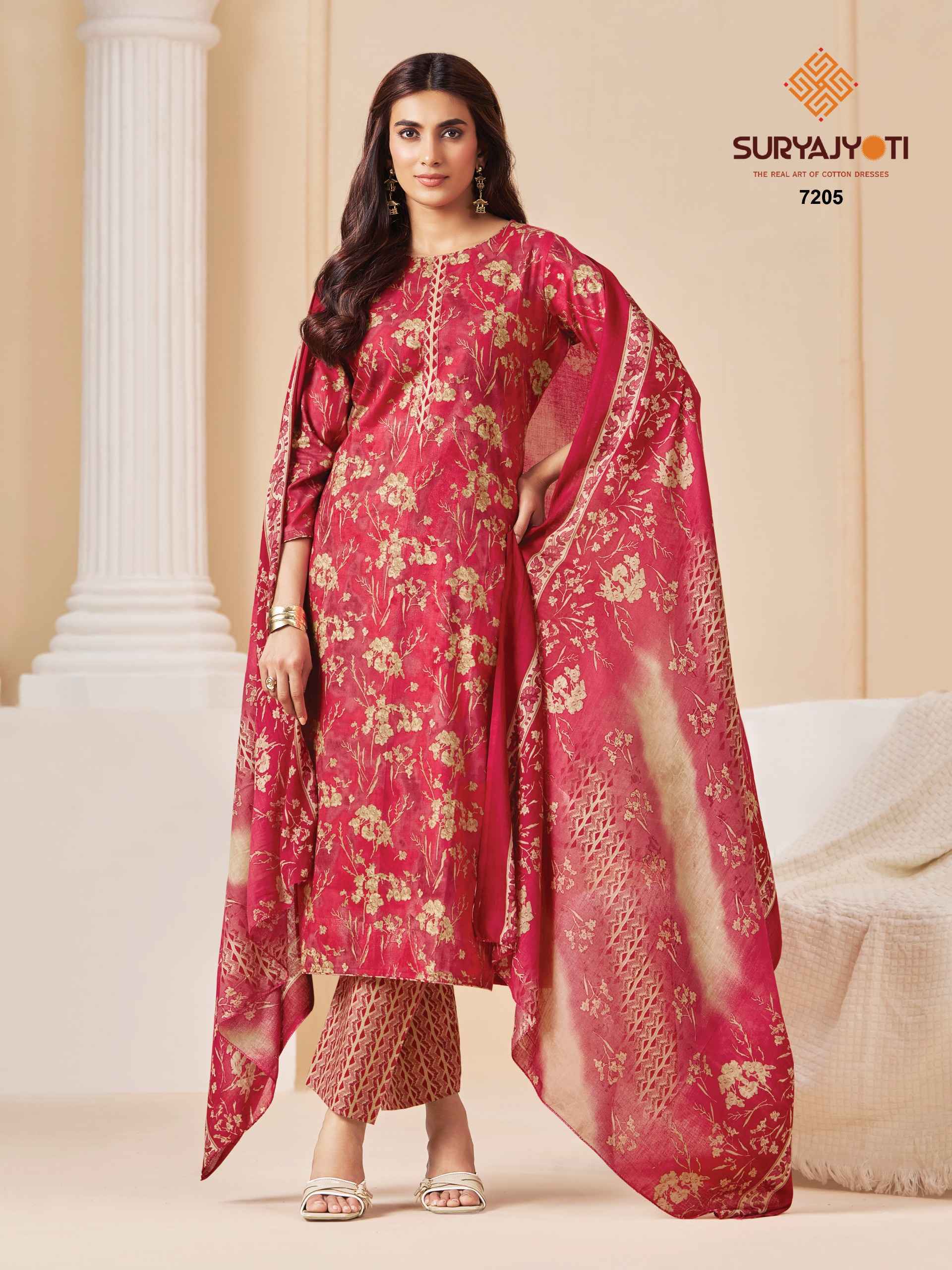 Suryajyoti Trendy Cotton Vol-72 Cotton Dress Material (20 pcs Catalogue)